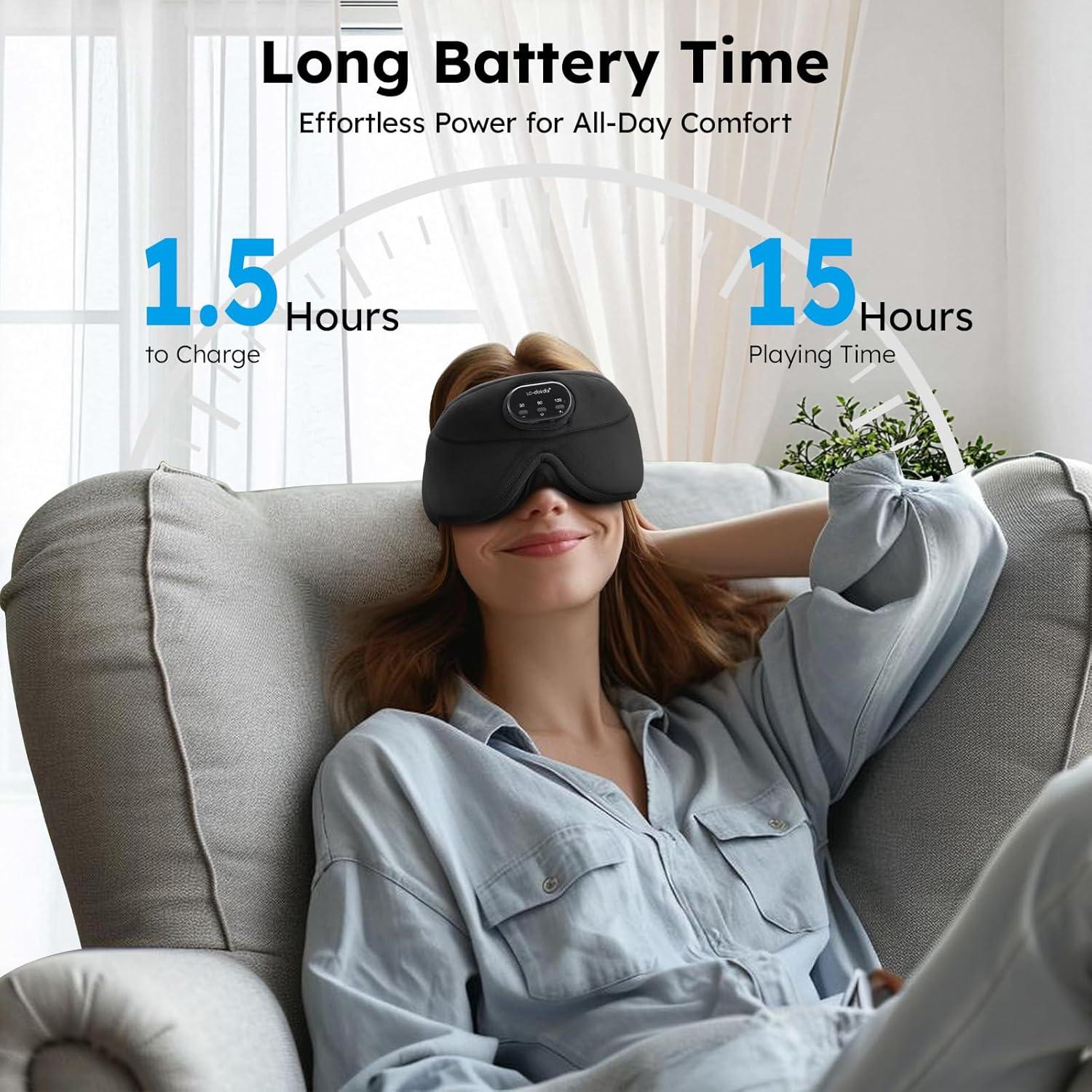 Máscara de Sueño LC-dolida con Ruido Blanco y Bluetooth 5.4