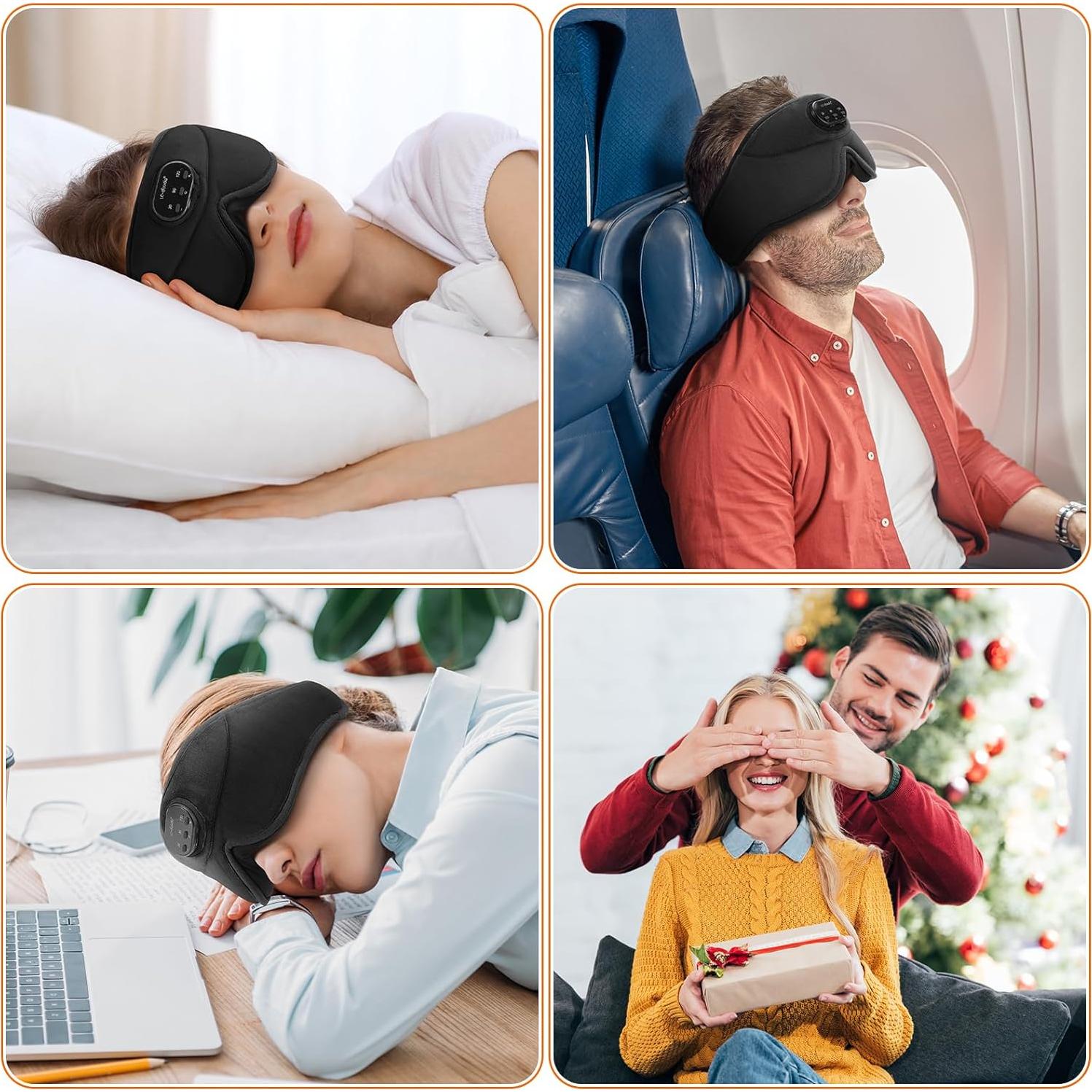 Máscara de Sueño LC-dolida con Ruido Blanco y Bluetooth 5.4