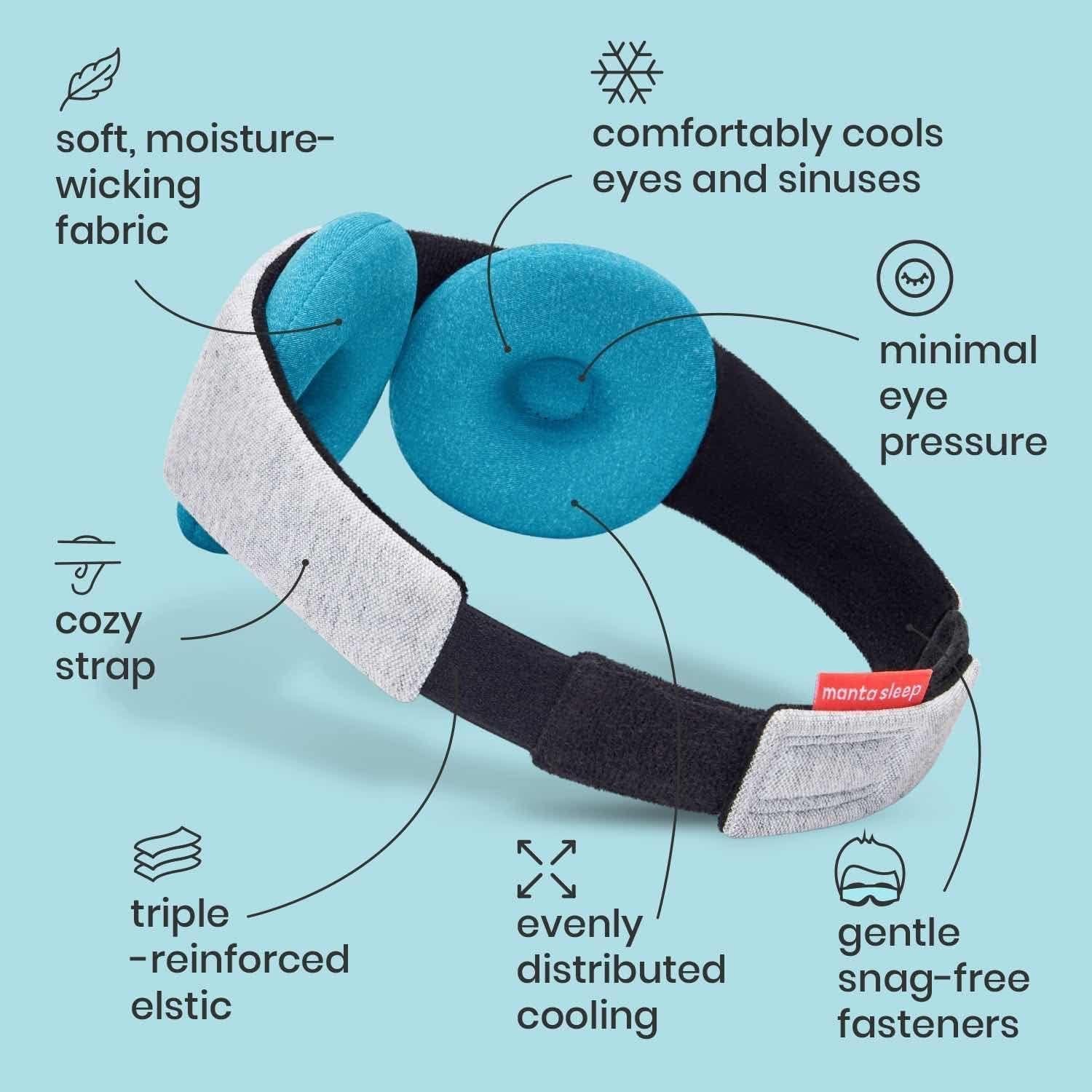 Manta Cool Sleep Mask - Máscara de sueño refrescante 10 min