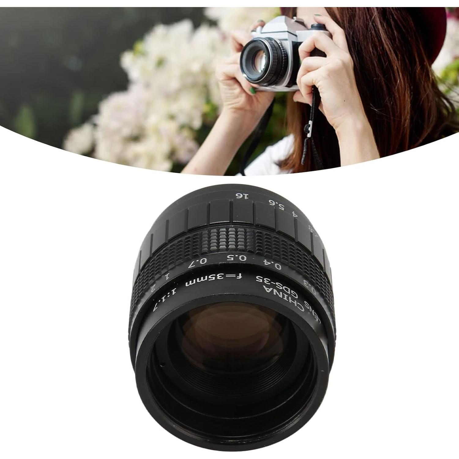 Lente Manual Pomya 35mm F1.7 para Cámara Sin Espejo MFT