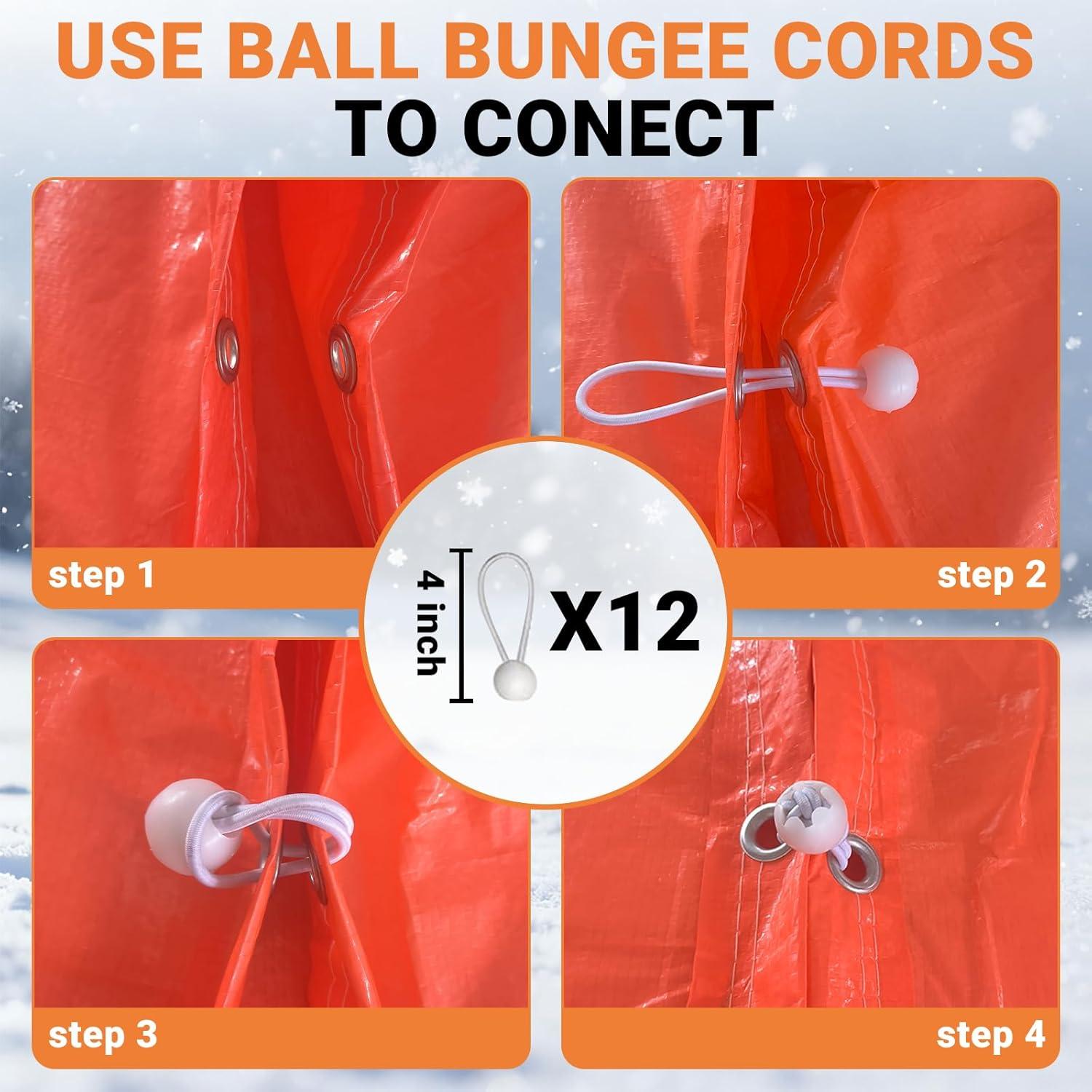 Manta de Curado de Concreto ONENESS 1.83x7.62m 3.6mm Naranja