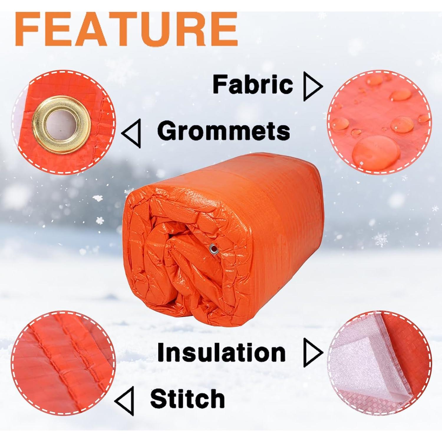 Manta de Curado de Concreto ONENESS 1.83x7.62m 3.6mm Naranja