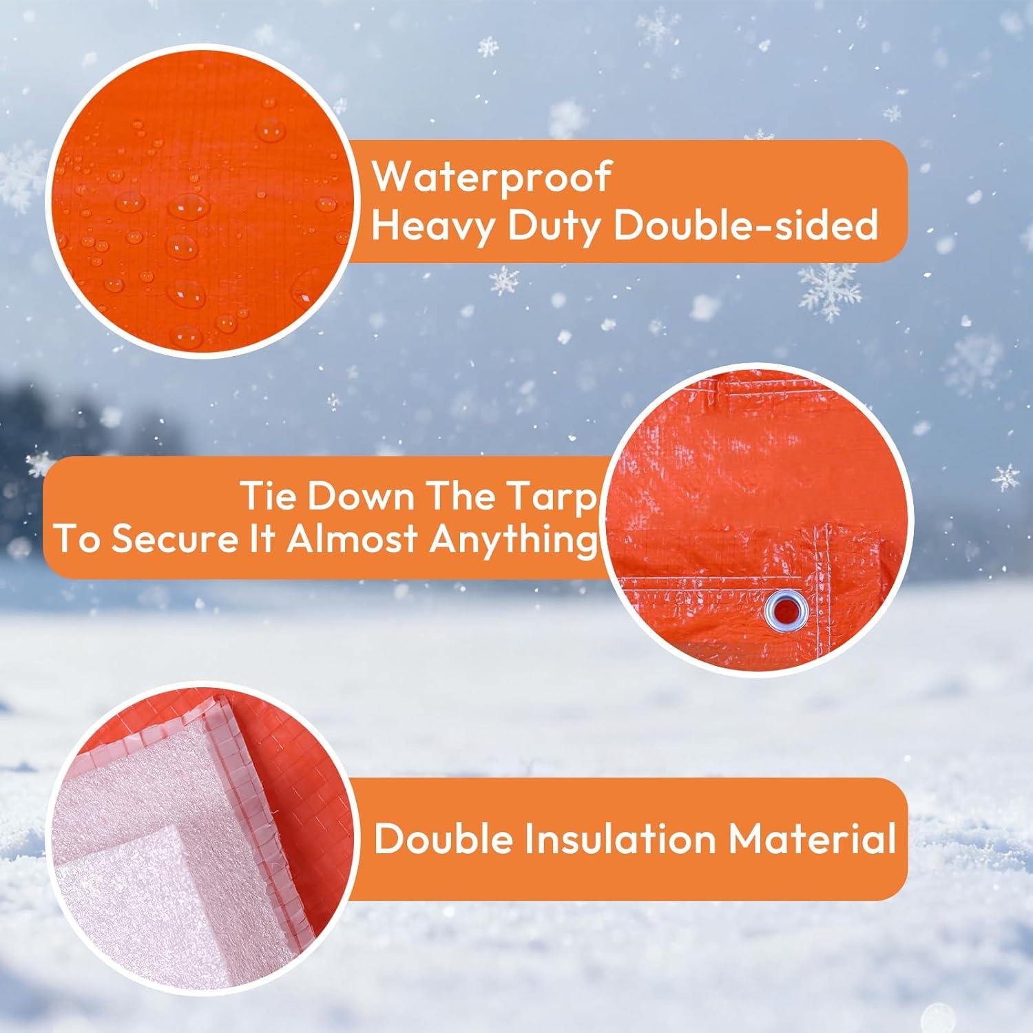 Manta de Curado de Concreto ONENESS 1.83x7.62m 3.6mm Naranja