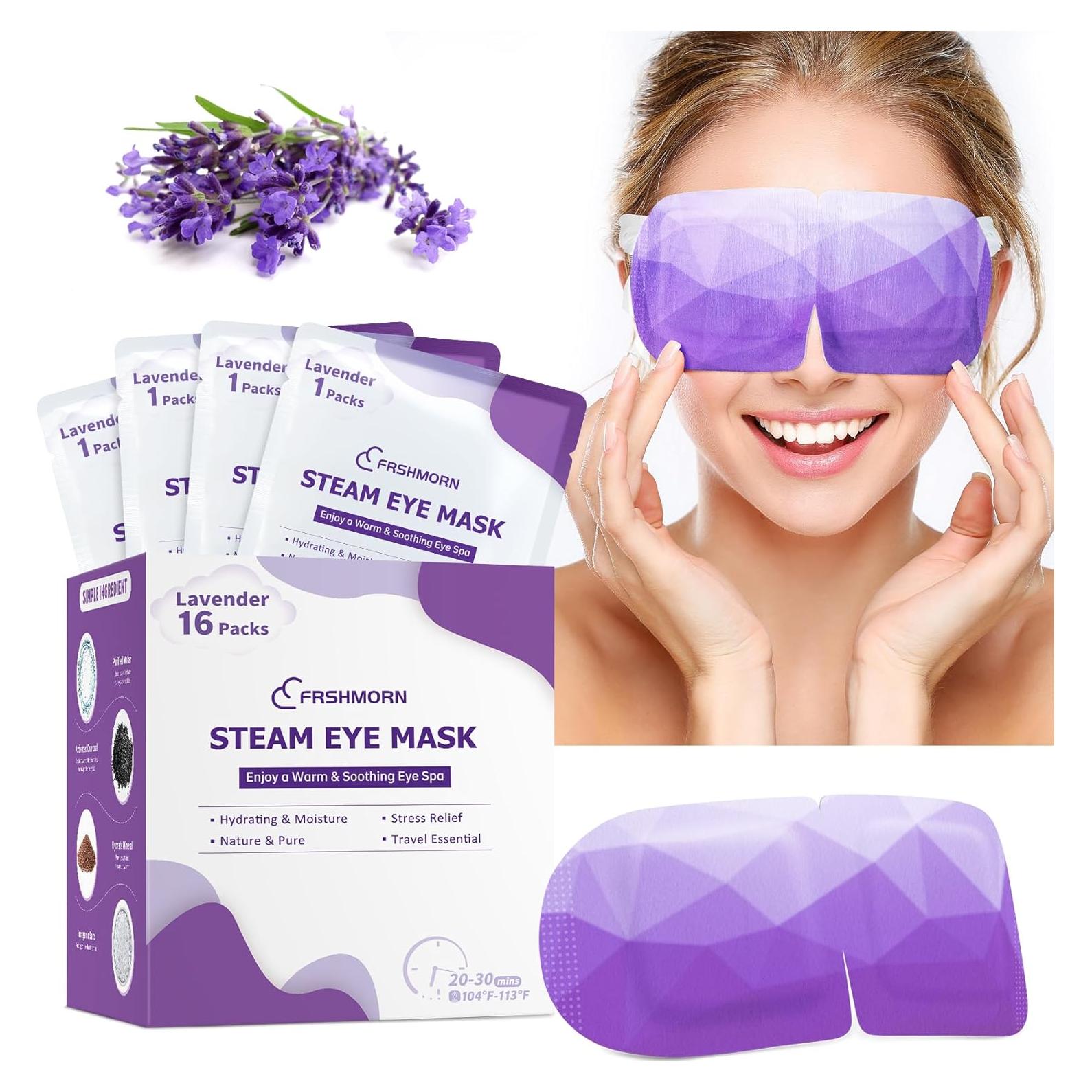 16 Máscaras de Ojos Calentadas FRSHMORN Lavanda