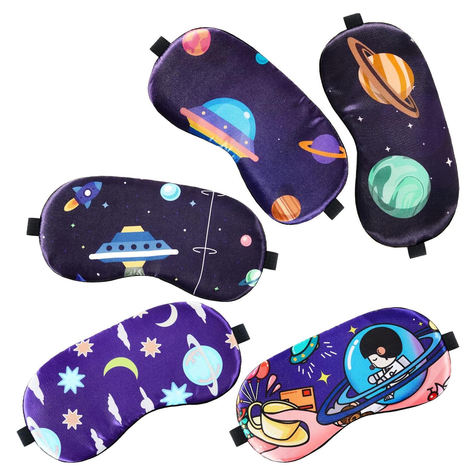 Geyoga 5 Máscaras de Sueño para Niños Estilo Espacial