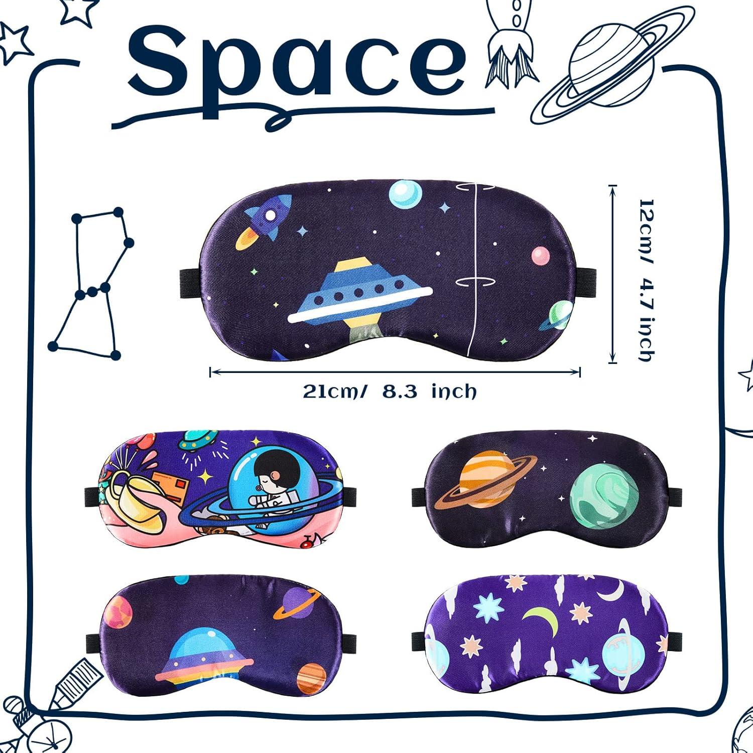 Geyoga 5 Máscaras de Sueño para Niños Estilo Espacial
