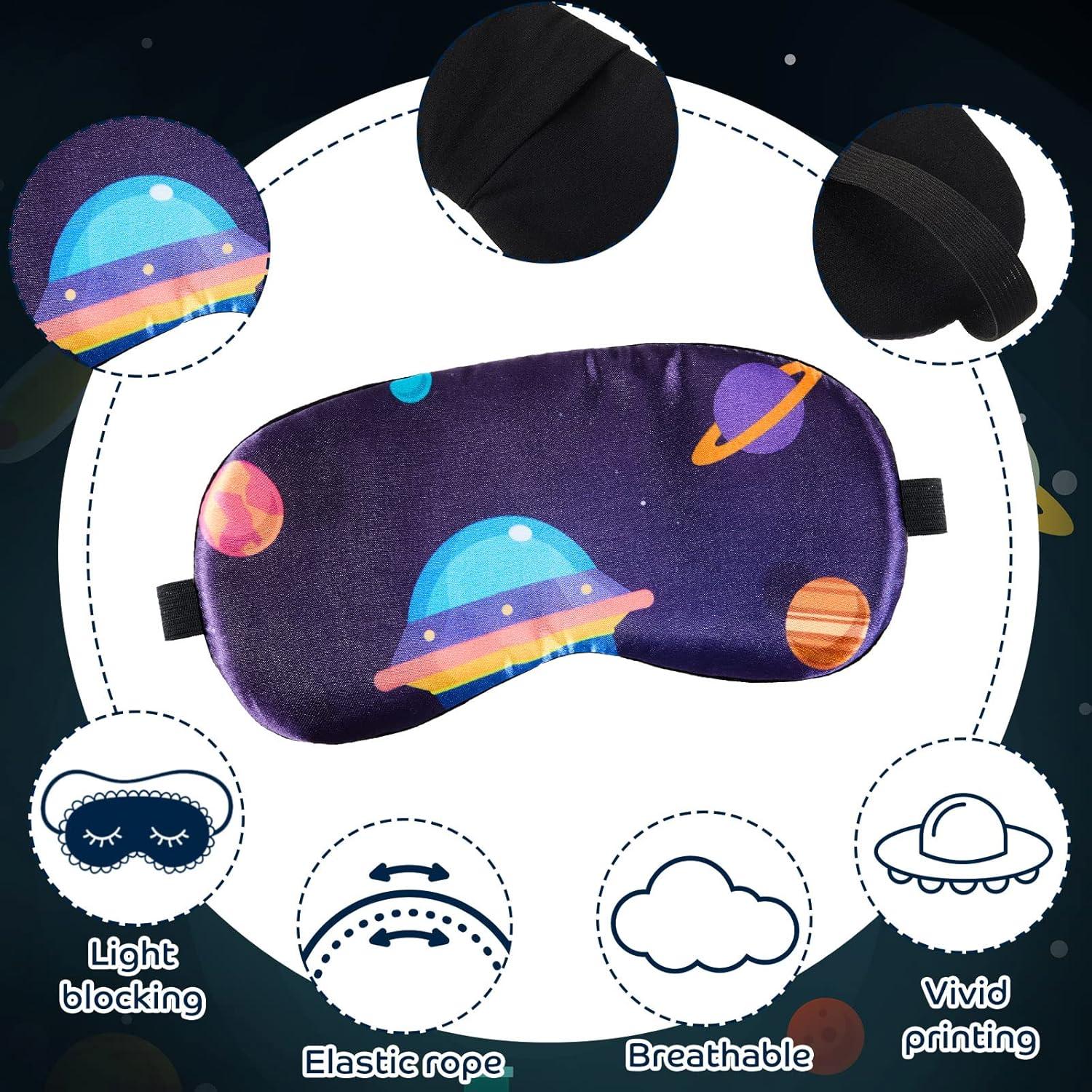 Geyoga 5 Máscaras de Sueño para Niños Estilo Espacial