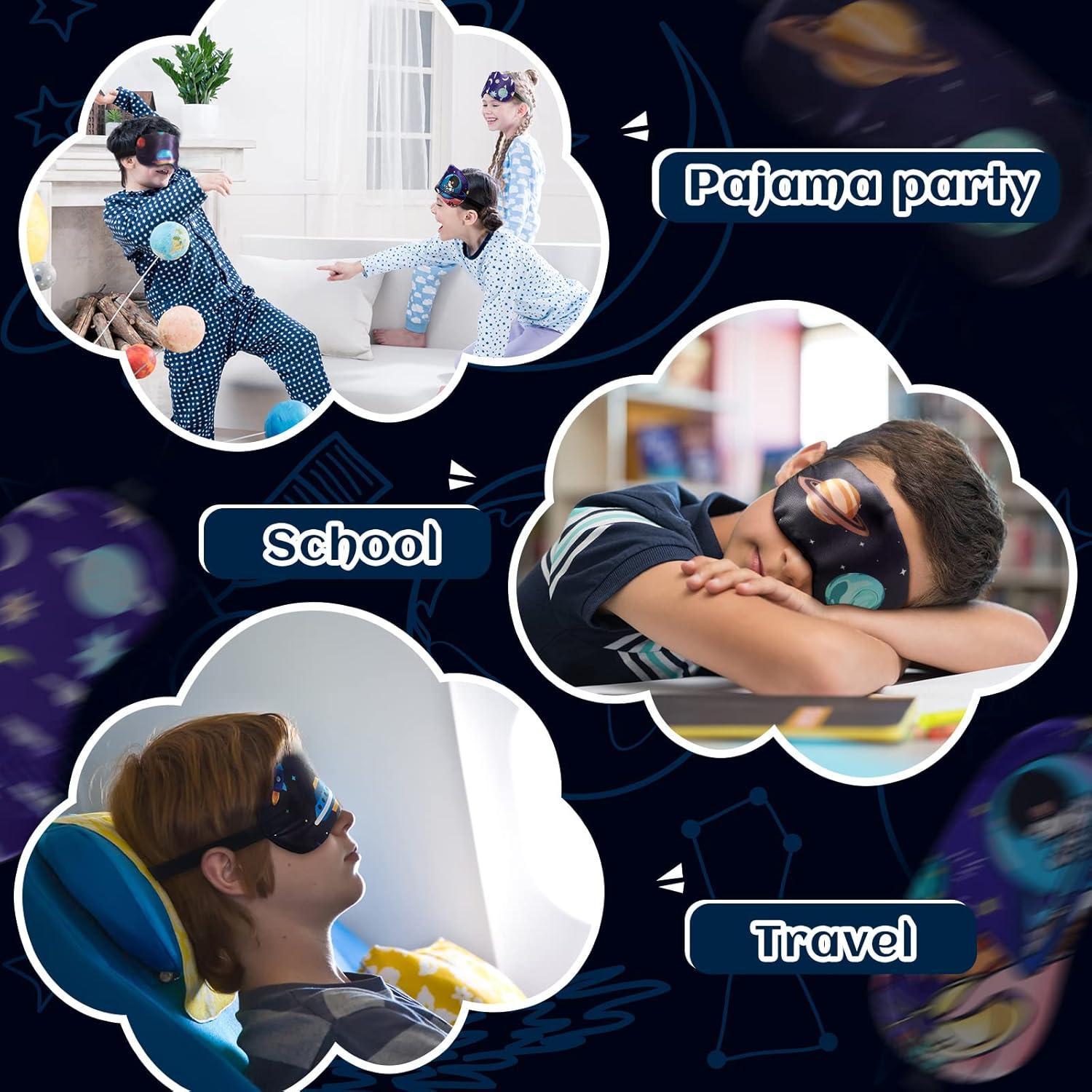 Geyoga 5 Máscaras de Sueño para Niños Estilo Espacial