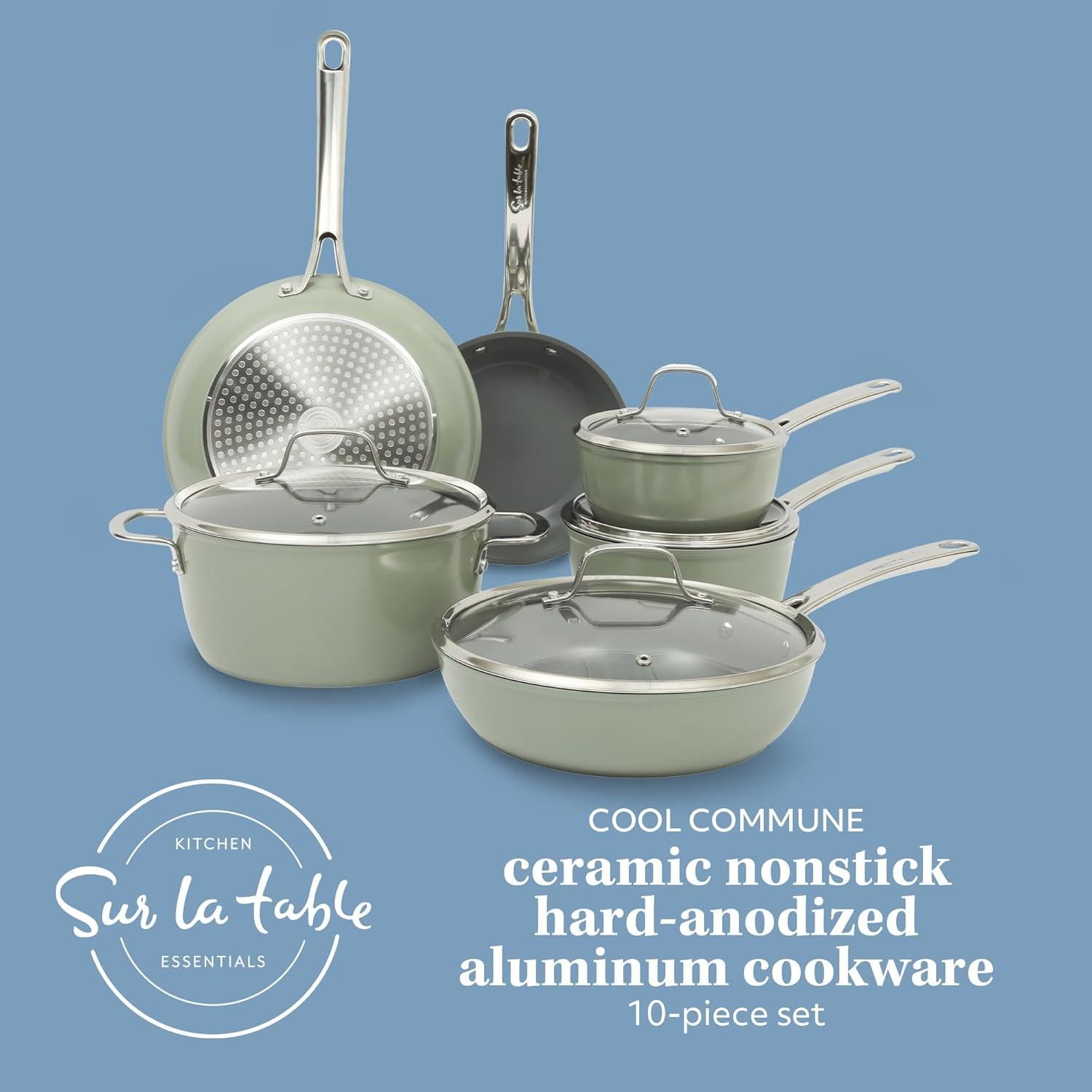 Juego de Utensilios de Cocina 10 Piezas Sur La Table Verde