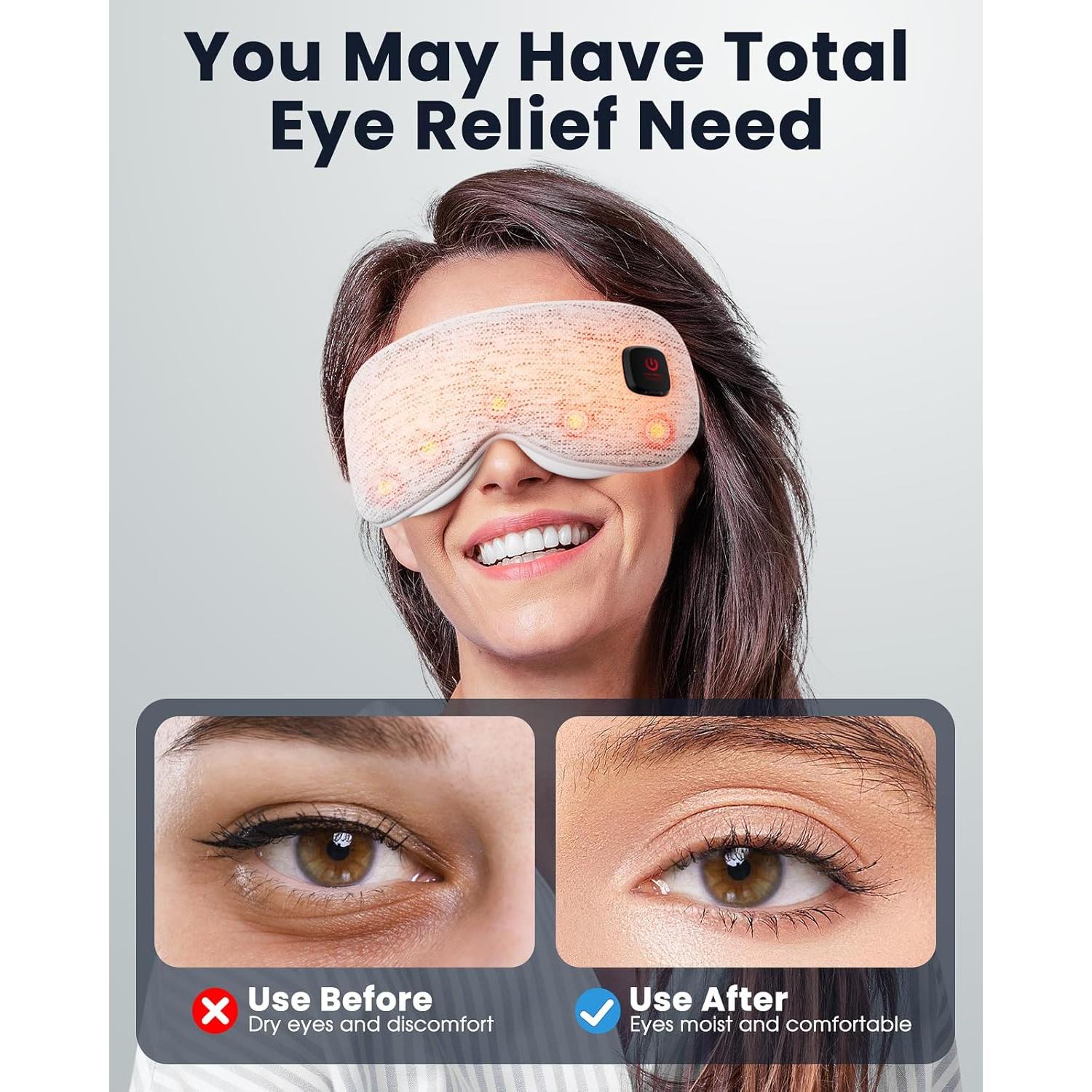 Máscara de Ojos Calentada Azang Inalámbrica 3 Modos 42-62°C