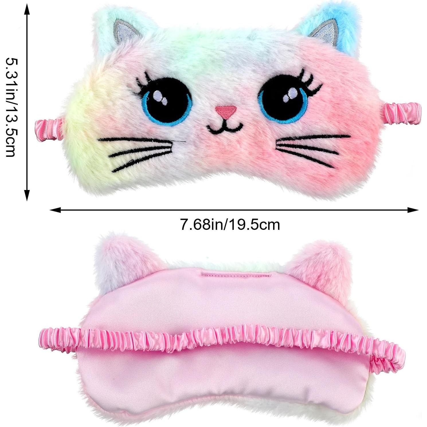 2 Pcs Máscaras de Ojos Felpa Suave Gato WY LIGHTING