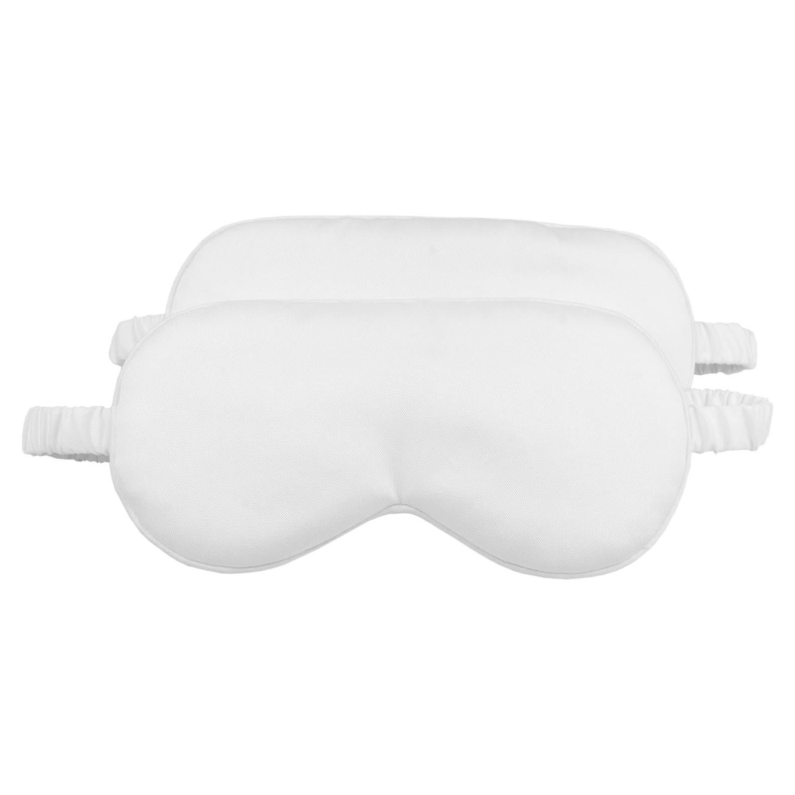 Máscara de Sueño HBHLFZ 2 Piezas - Fibra de Bambú - Blanca