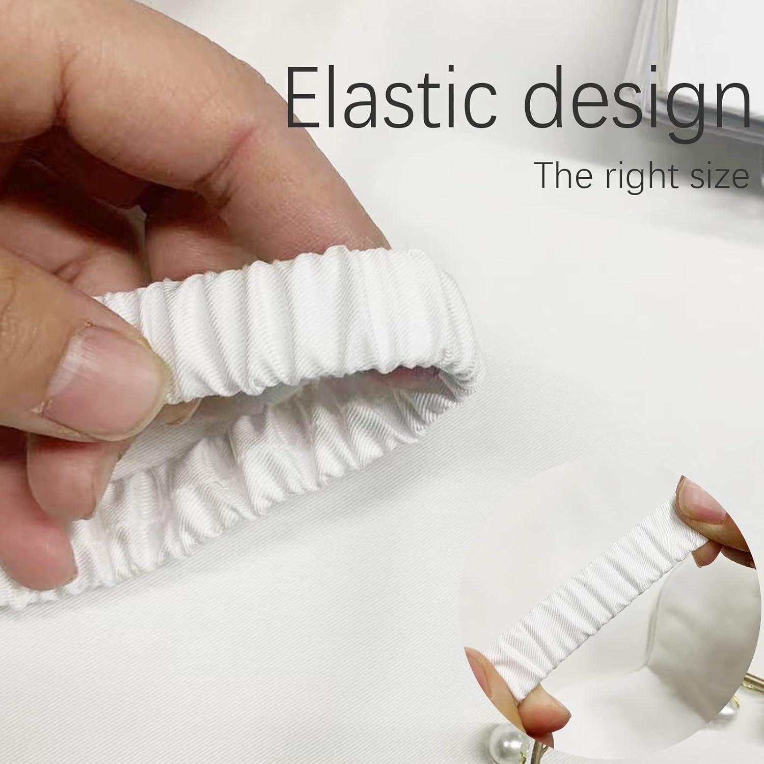 Máscara de Sueño HBHLFZ 2 Piezas - Fibra de Bambú - Blanca