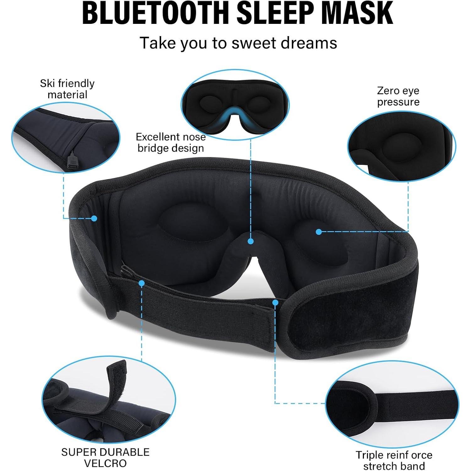 Máscara de dormir Bluetooth Morelax 3D con altavoces