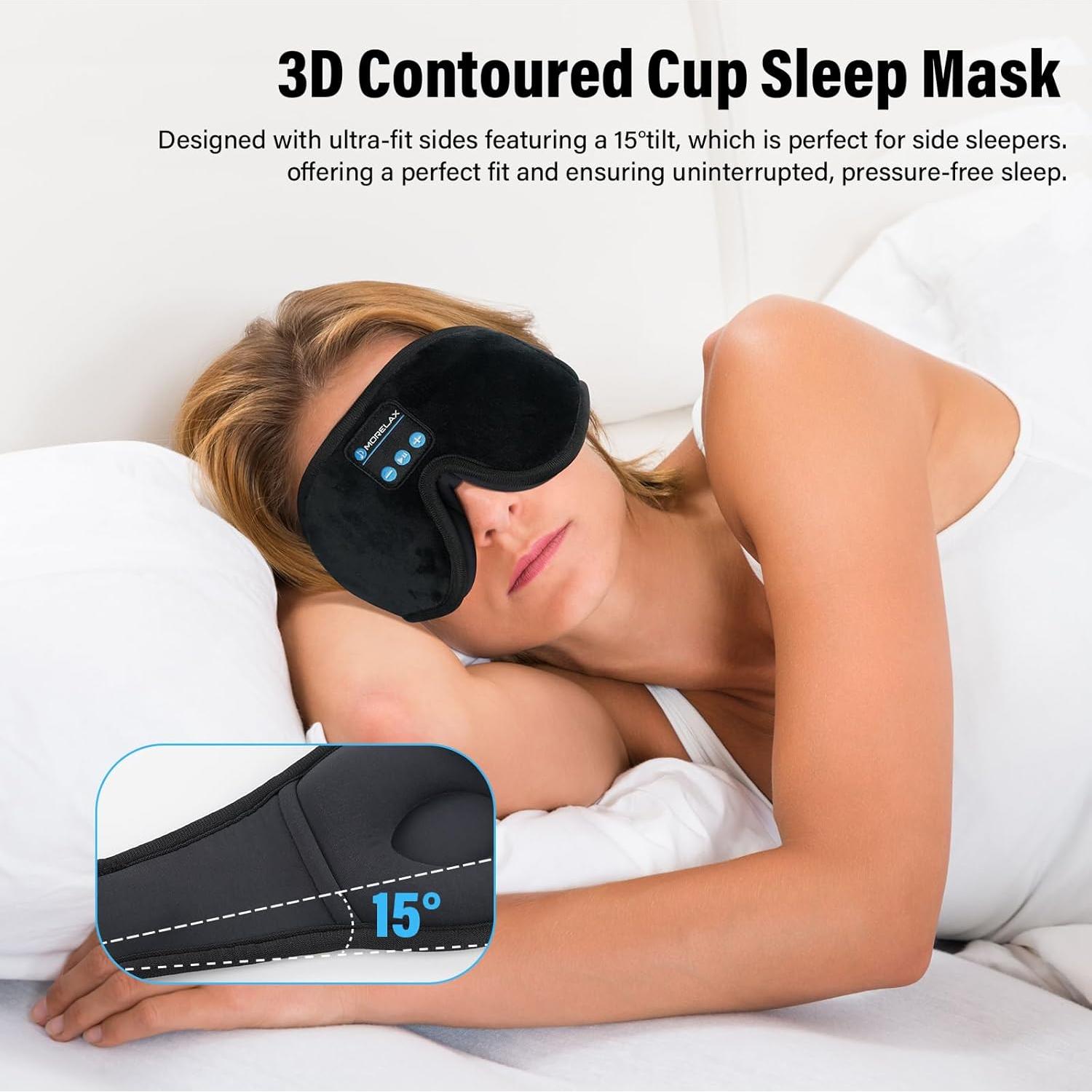 Máscara de dormir Bluetooth Morelax 3D con altavoces