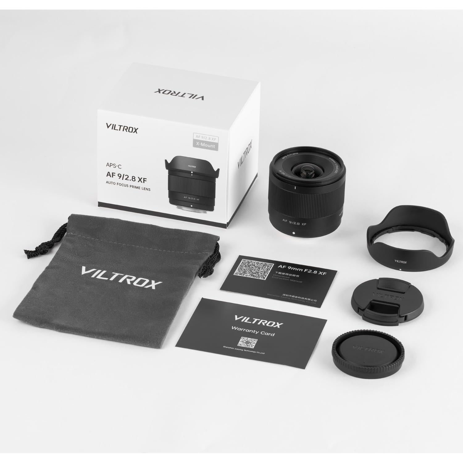Lente VILTROX 9mm F2.8 para cámaras Fuji X - Gran Angular