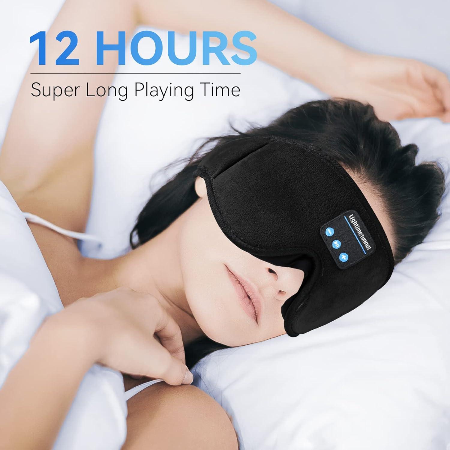 Máscara de ojos Bluetooth 5.0 Lightimetunnel para dormir