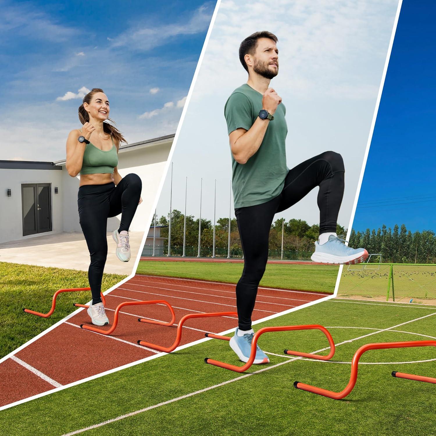 Vallas de Agilidad Yes4All Naranja Neón - Paquete de 5