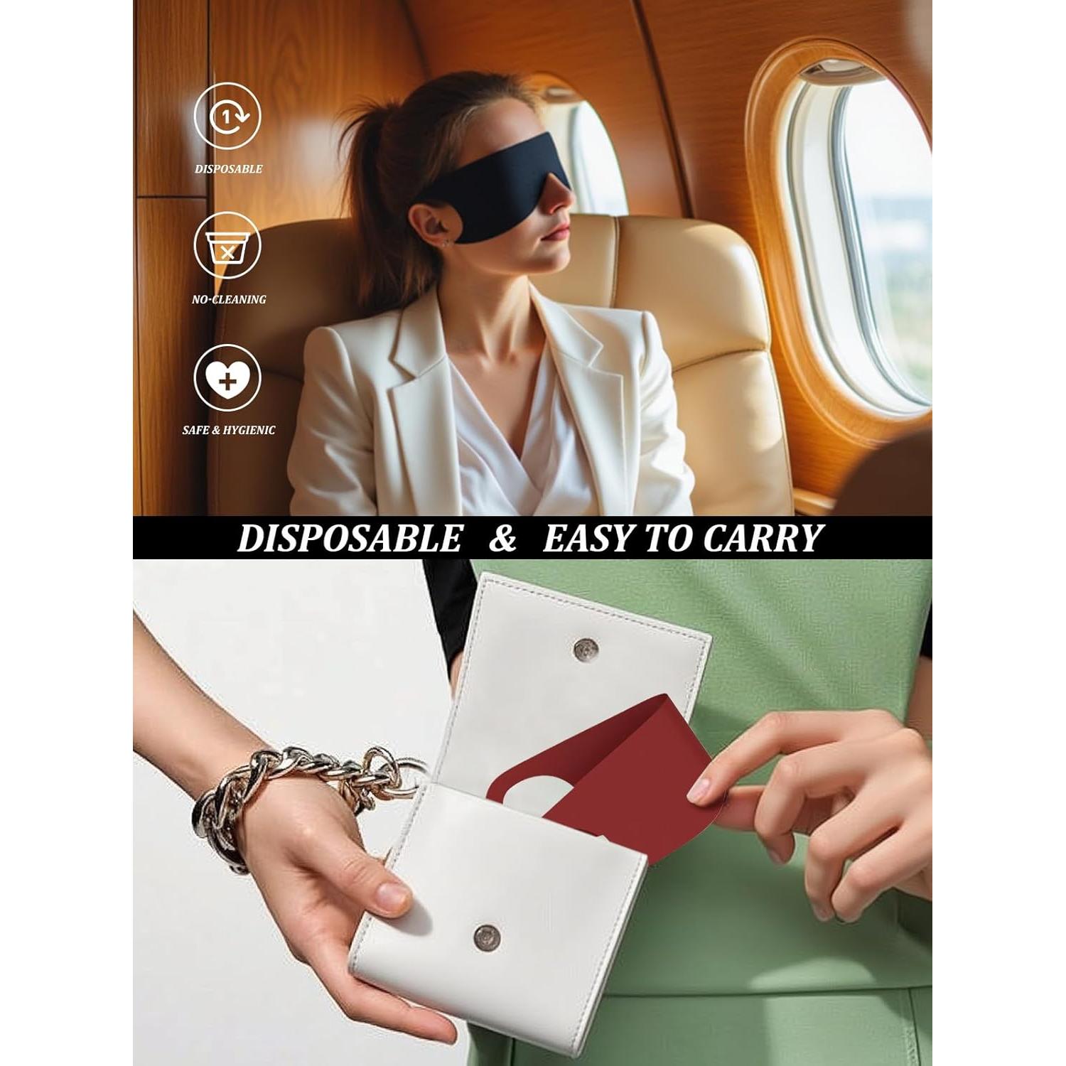 Máscara de Sueño 6066A - Bloqueo Total de Luz, 7 Piezas