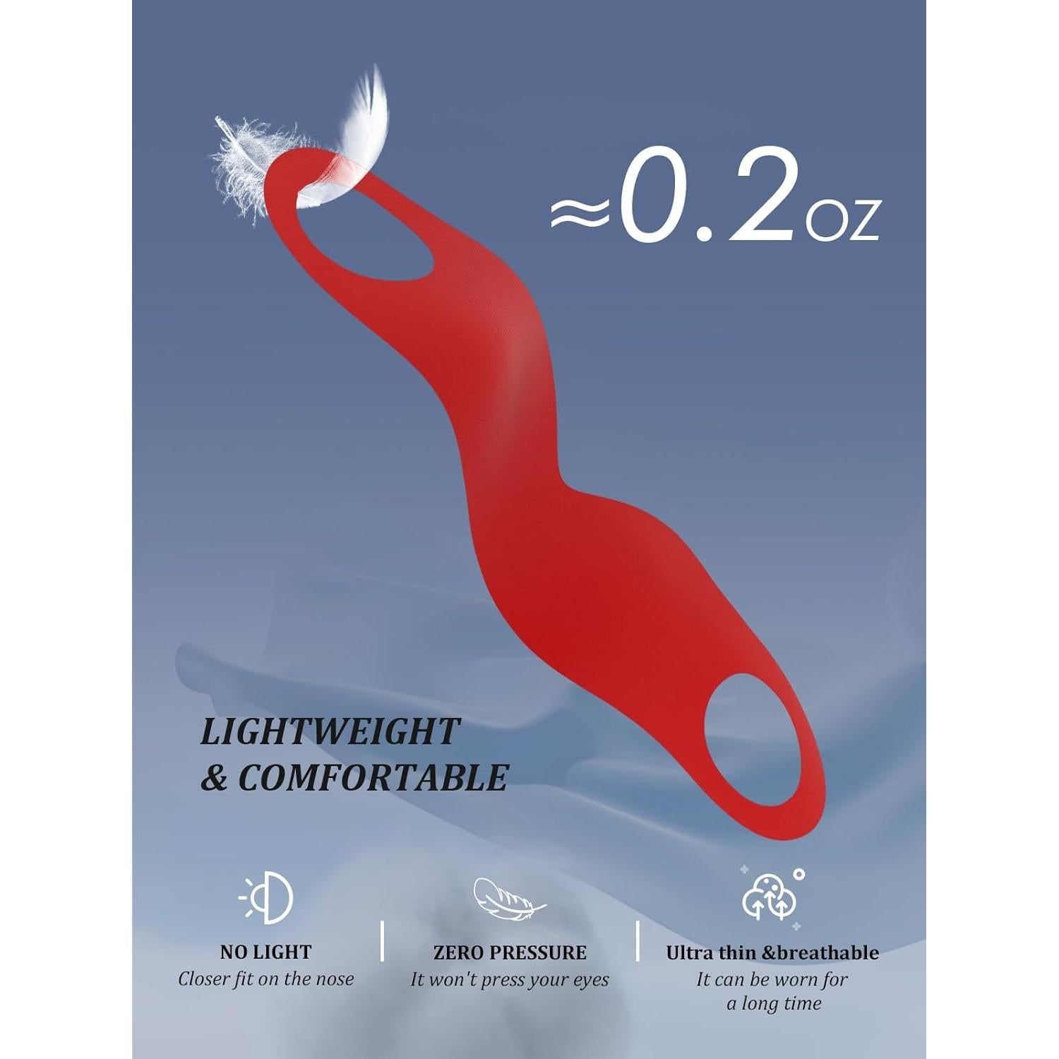 Máscara de Sueño 6066A - Bloqueo Total de Luz, 7 Piezas