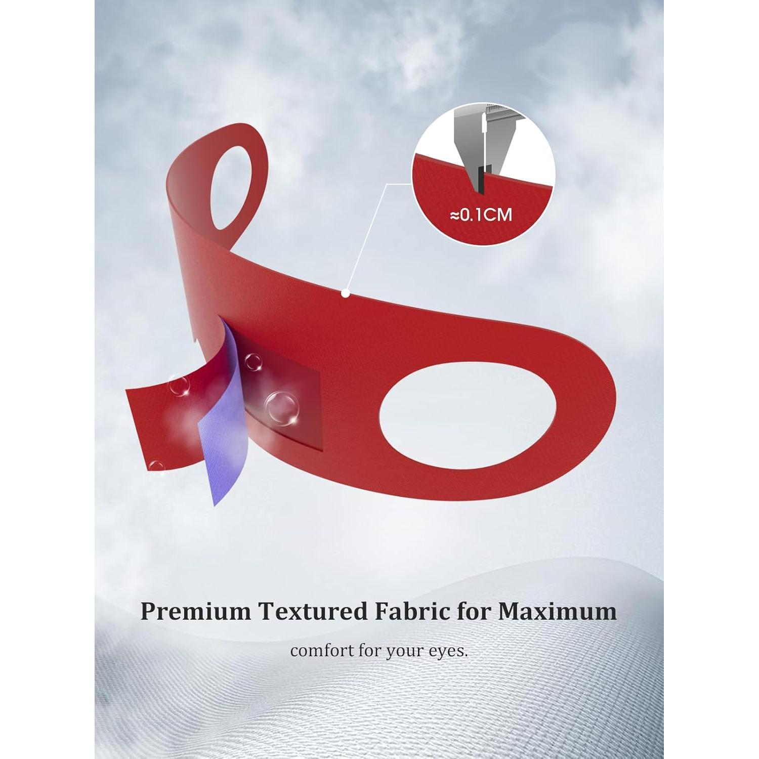 Máscara de Sueño 6066A - Bloqueo Total de Luz, 7 Piezas