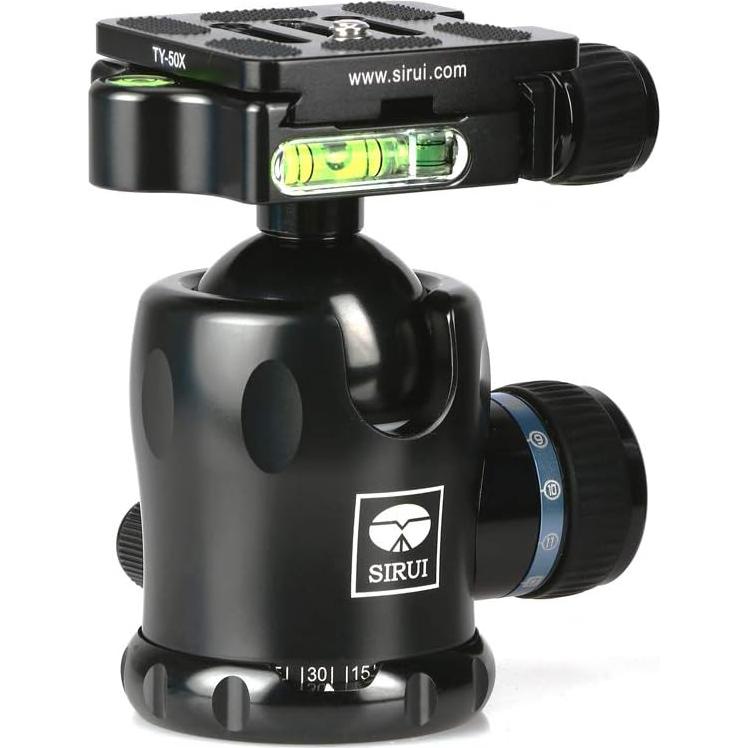 Cabezal de trípode de aluminio Sirui K-10X con placa rápida