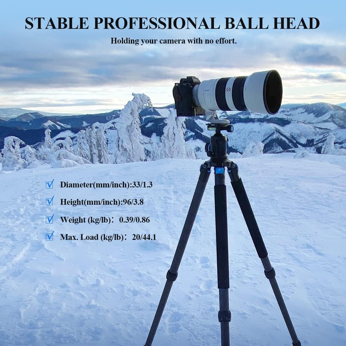 Cabezal de trípode de aluminio Sirui K-10X con placa rápida