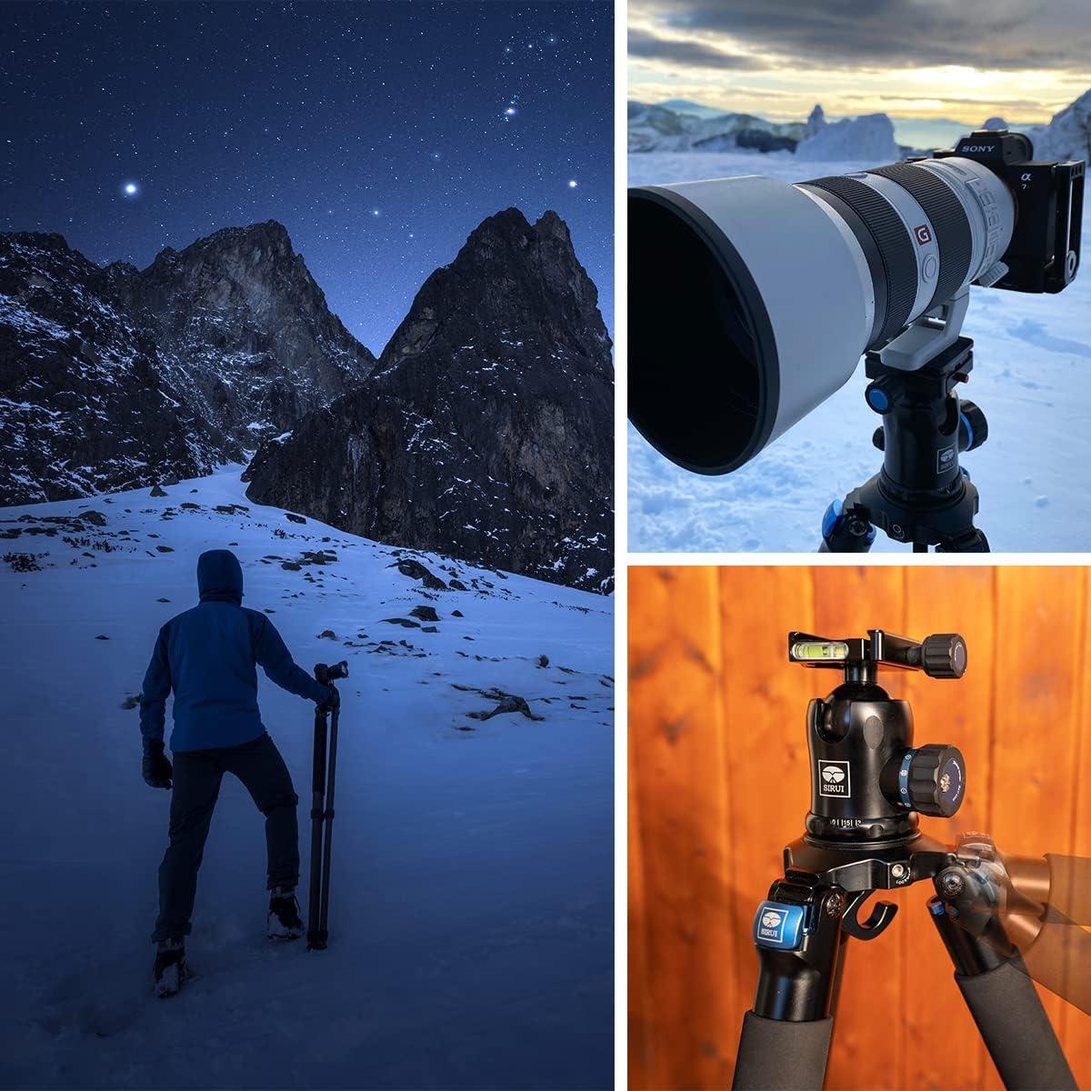 Cabezal de trípode de aluminio Sirui K-10X con placa rápida