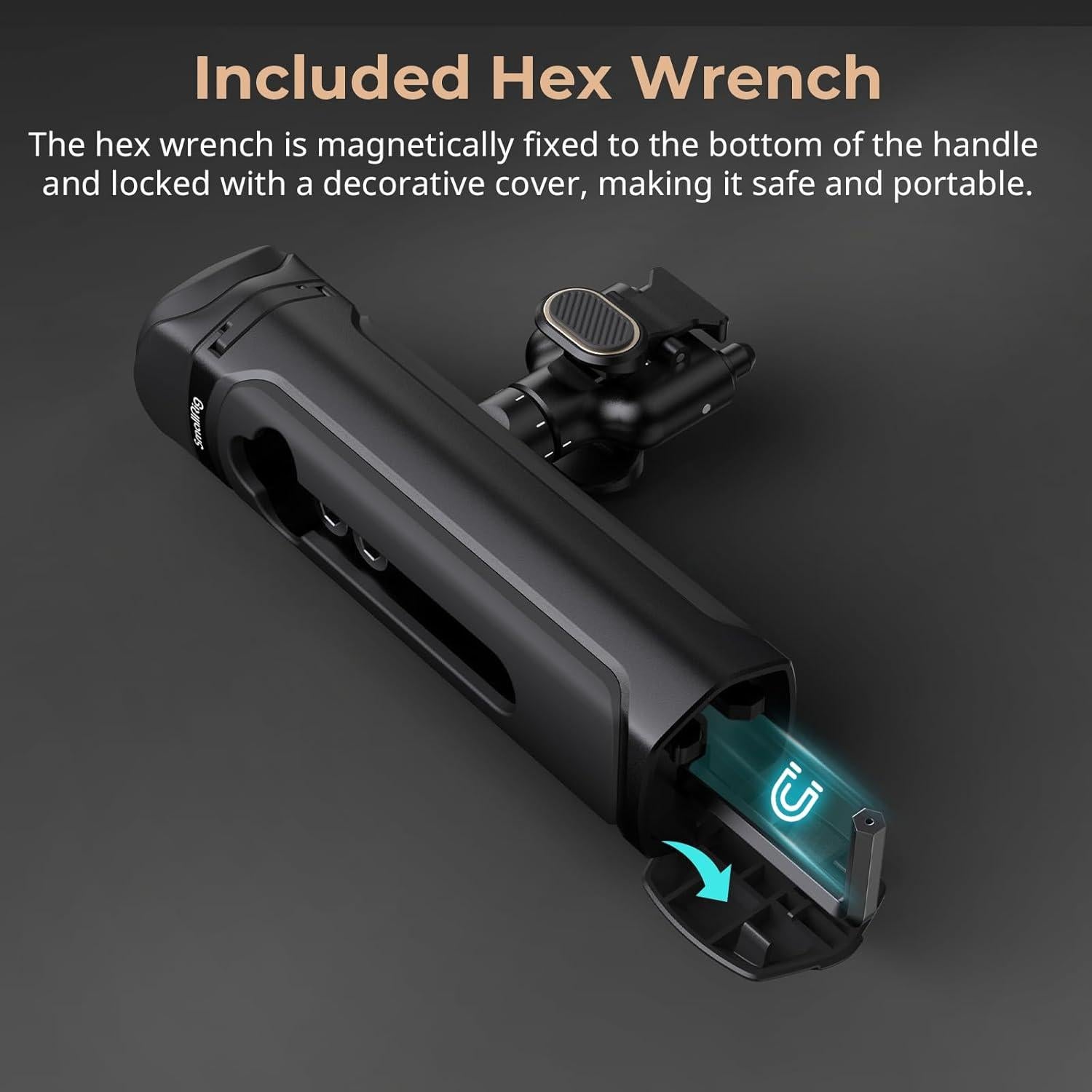 Mango Lateral Inalámbrico SmallRig 4402B con Control Remoto