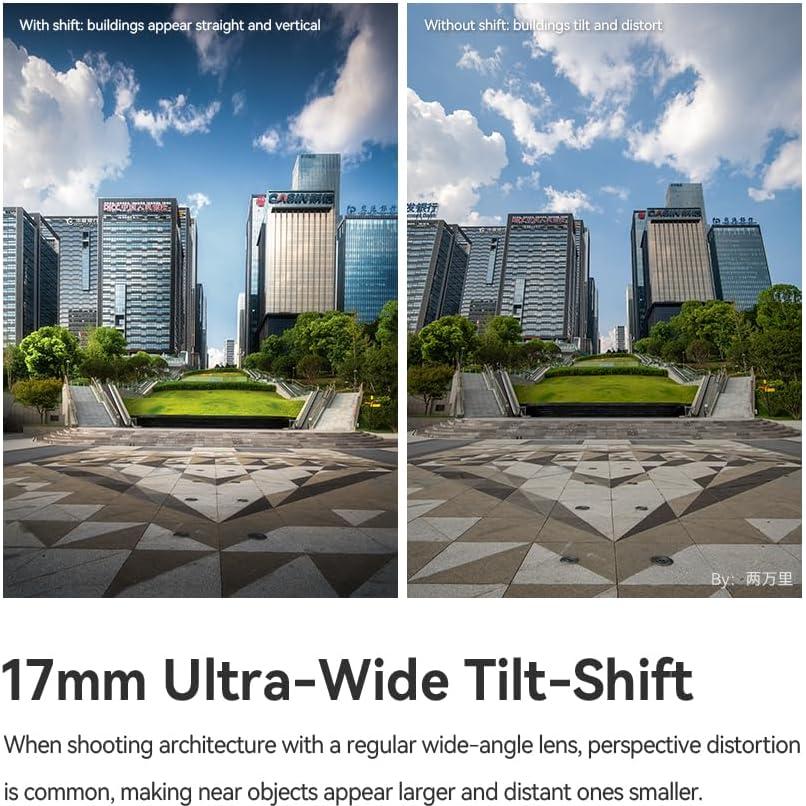 Lente TTARTISAN 17mm F4 Tilt-Shift para Sony E-Mount