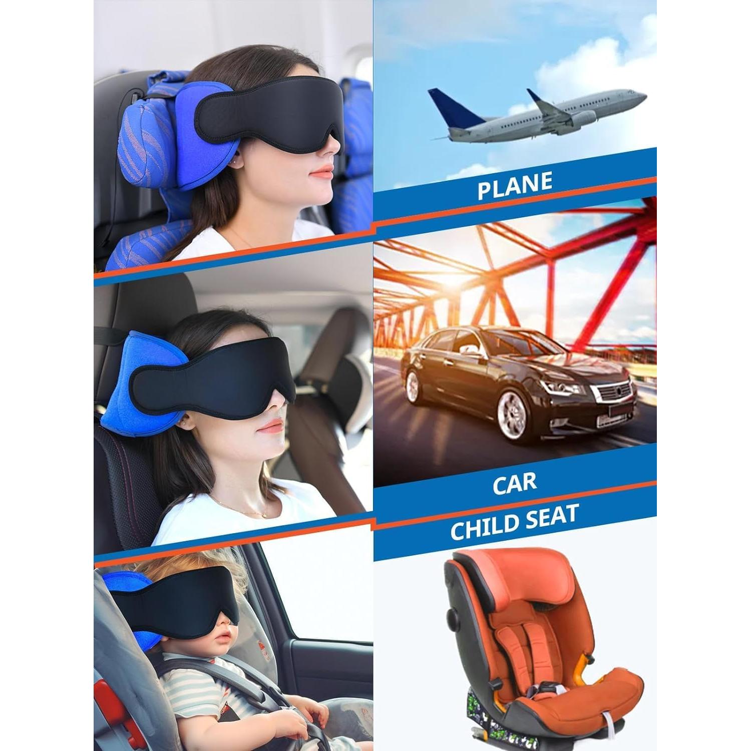 Almohada de Viaje SARISUN con Máscara para los Ojos