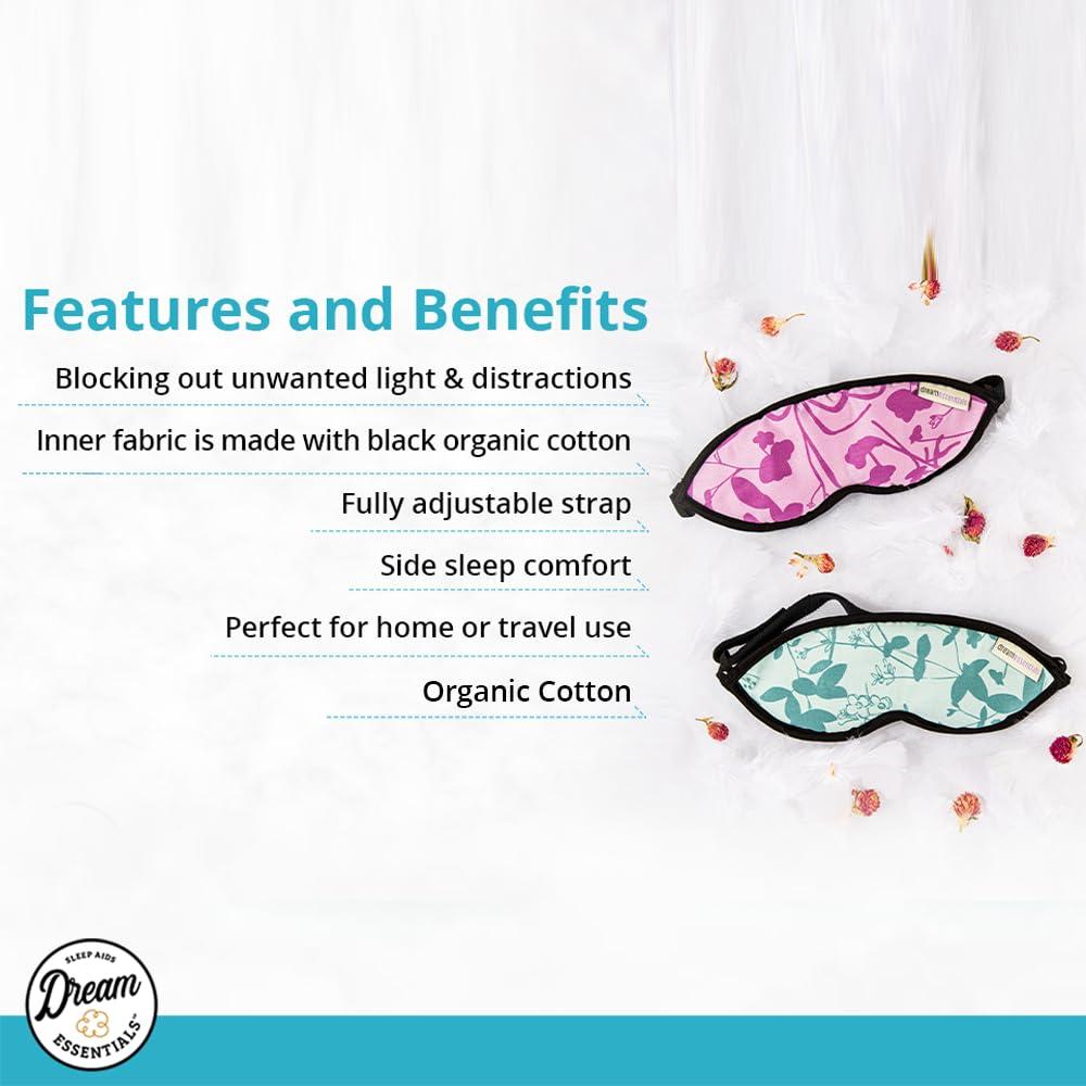 Máscara de Sueño Dream Essentials Algodón Orgánico Negro