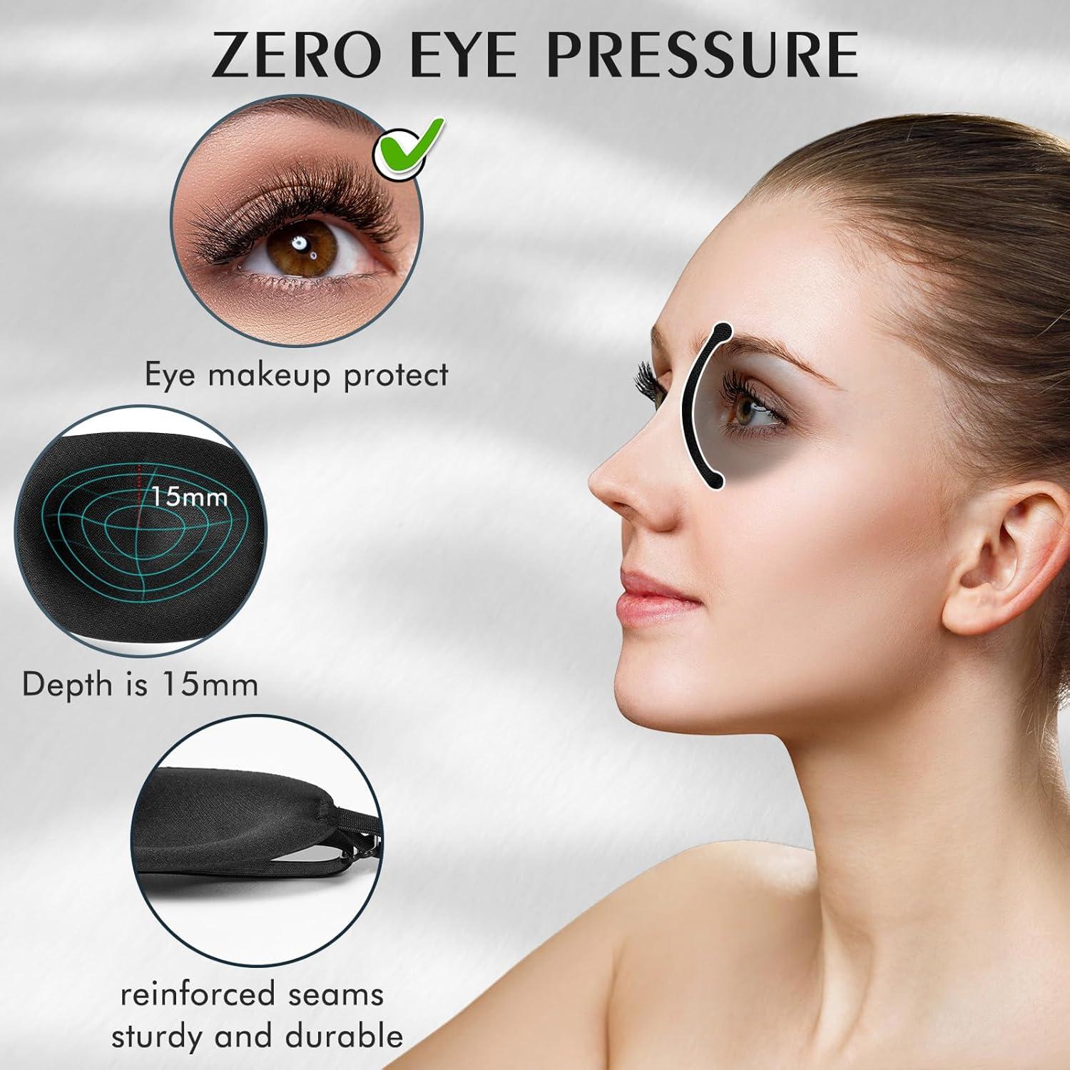 Bonuci 12 Máscaras de Sueño 3D Antifaz Ajustable Multicolor