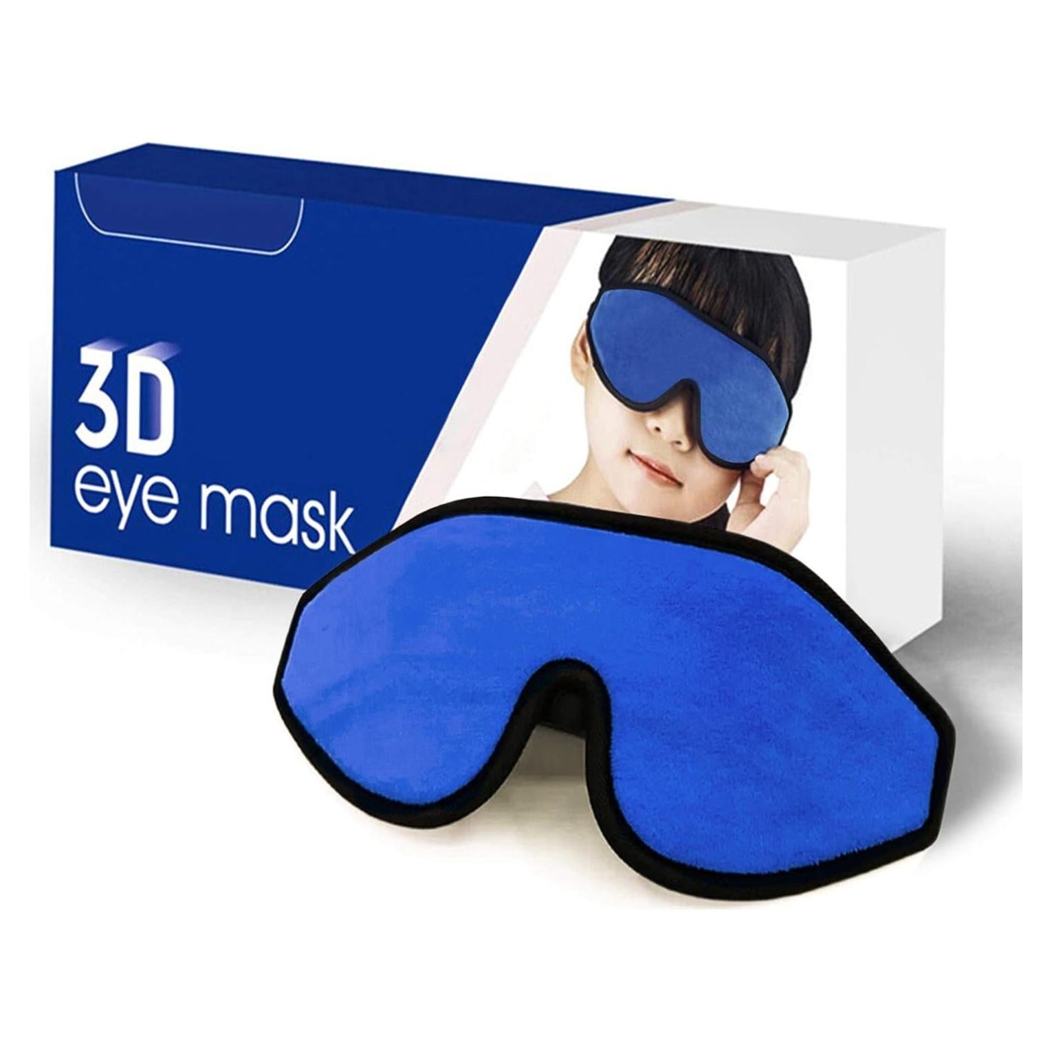 Máscara de Sueño Folk SB-123 para Niños - Azul Oscuro