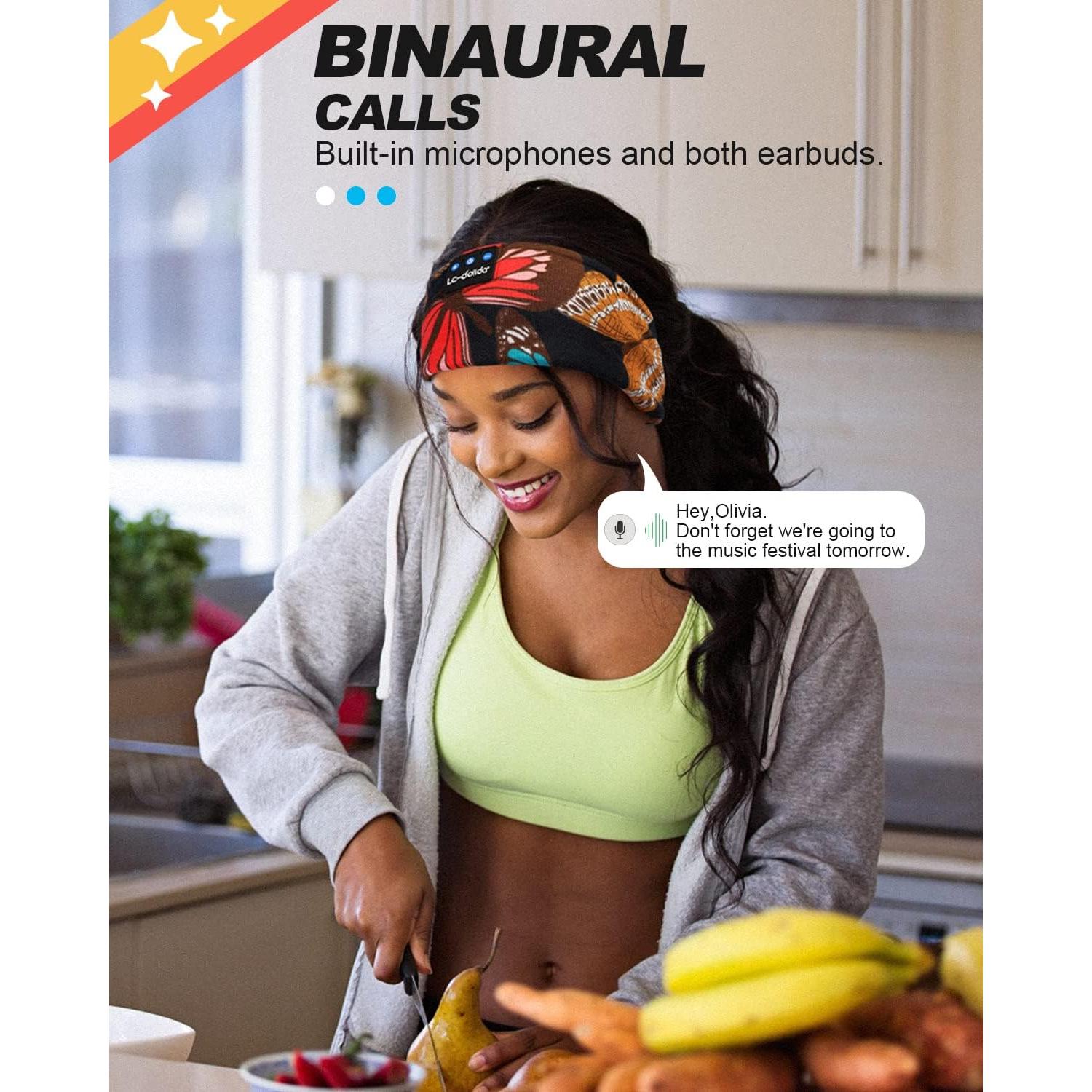 Auriculares Bluetooth 5.4 LC-dolida para Dormir y Ejercicio