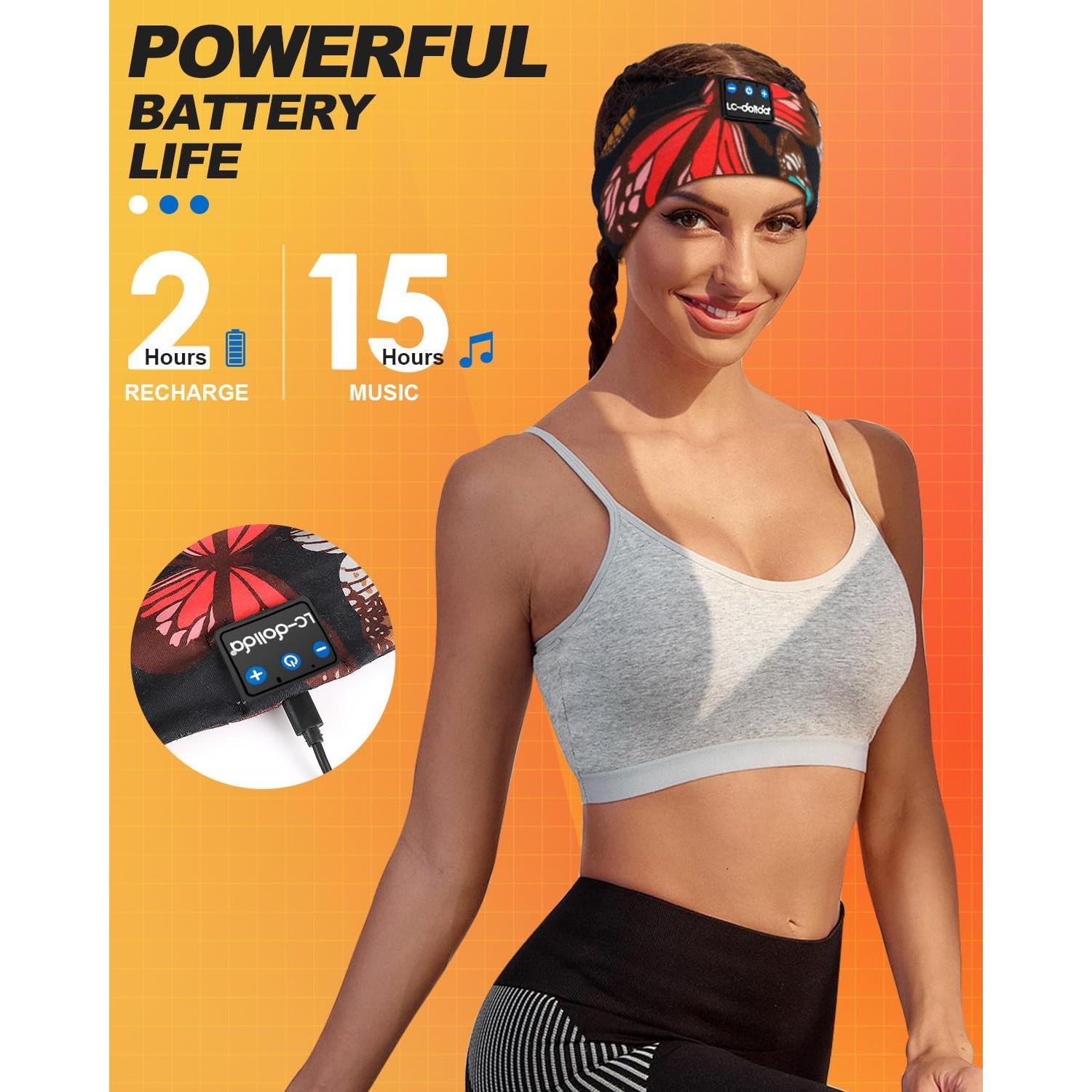 Auriculares Bluetooth 5.4 LC-dolida para Dormir y Ejercicio