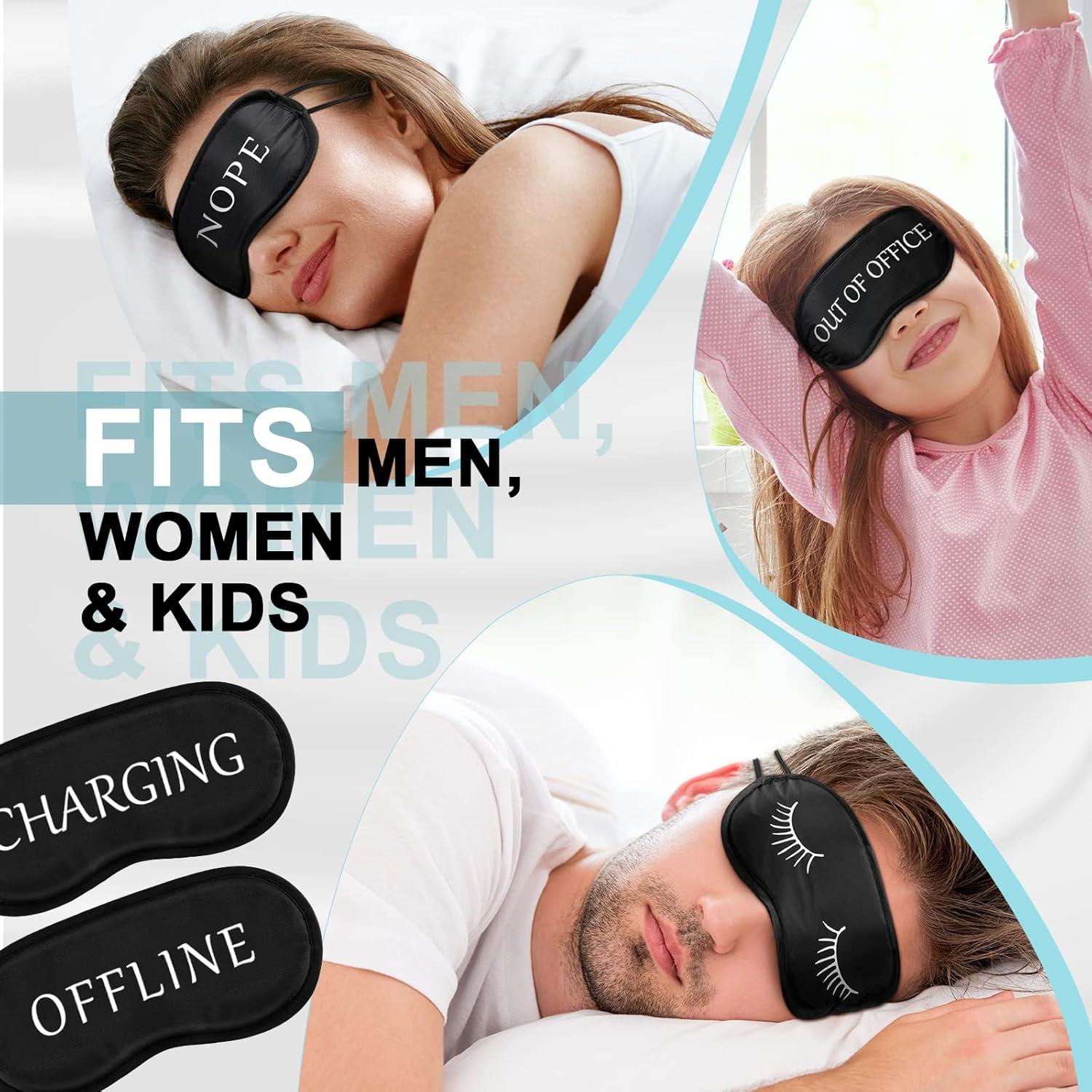 40 Máscaras de Sueño de Seda Eurzom para Viaje y Meditación