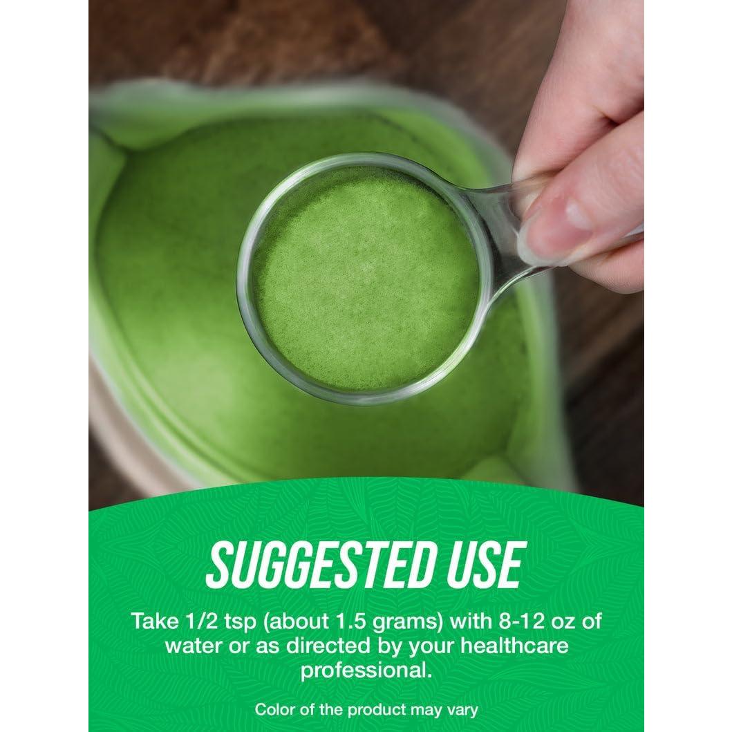 Polvo de Pasto de Trigo Orgánico BulkSupplements 100g Vegano