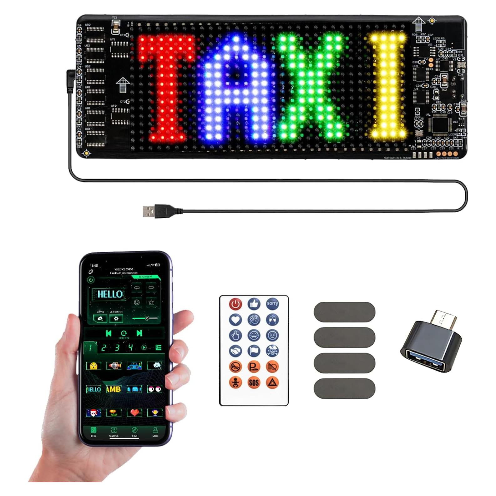 Ojos LED Diablo Wonhag DVEYES para Parabrisas de Coche 17.78x7.62cm