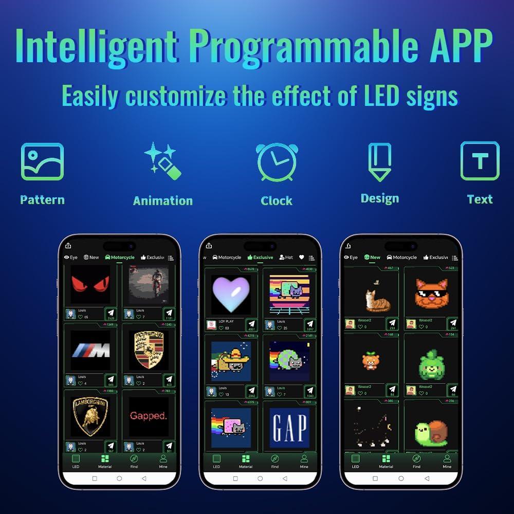 Ojos LED Diablo Wonhag DVEYES para Parabrisas de Coche 17.78x7.62cm