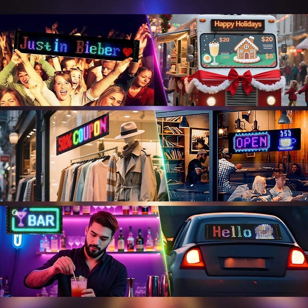 Ojos LED Diablo Wonhag DVEYES para Parabrisas de Coche 17.78x7.62cm