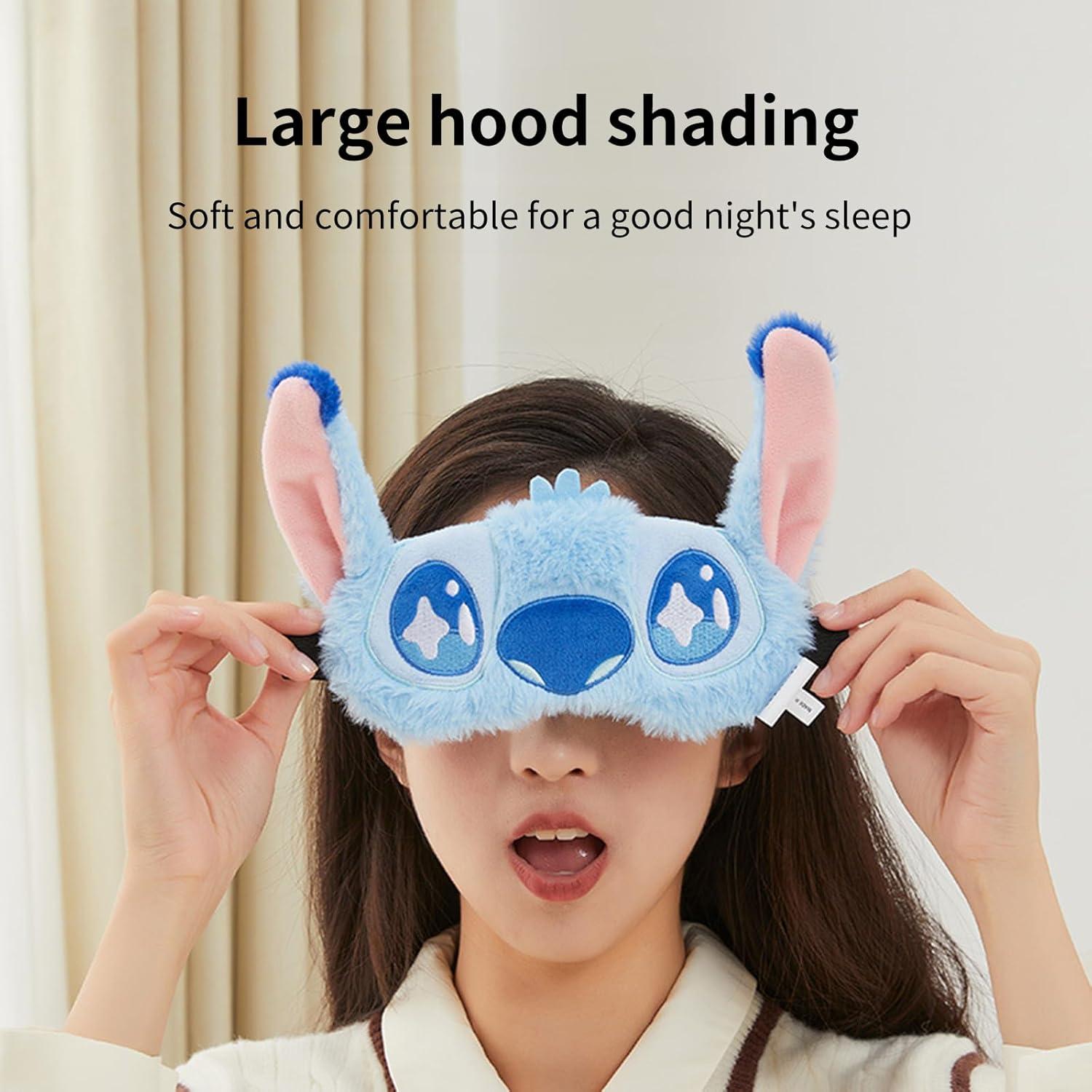 Máscara de Ojos Amolaliz de Peluche Suave para Dormir