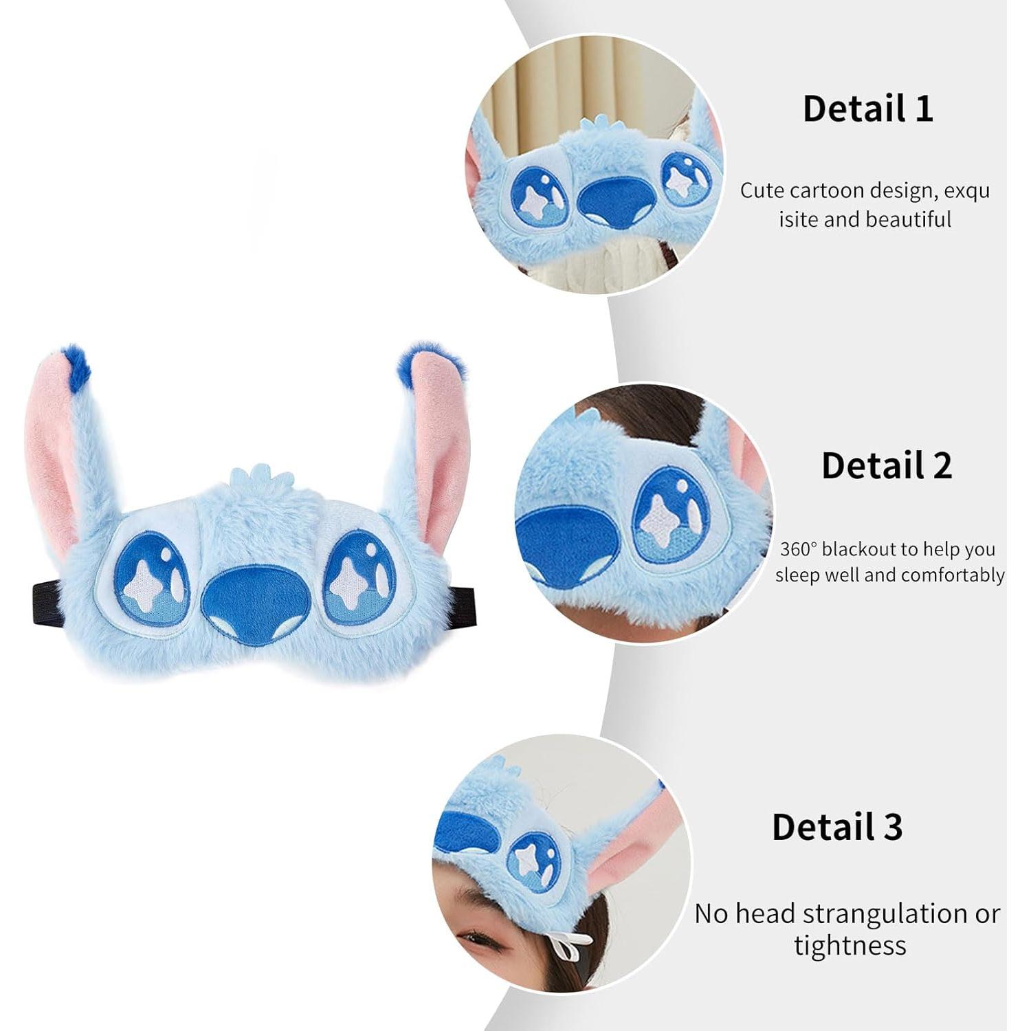 Máscara de Ojos Amolaliz de Peluche Suave para Dormir