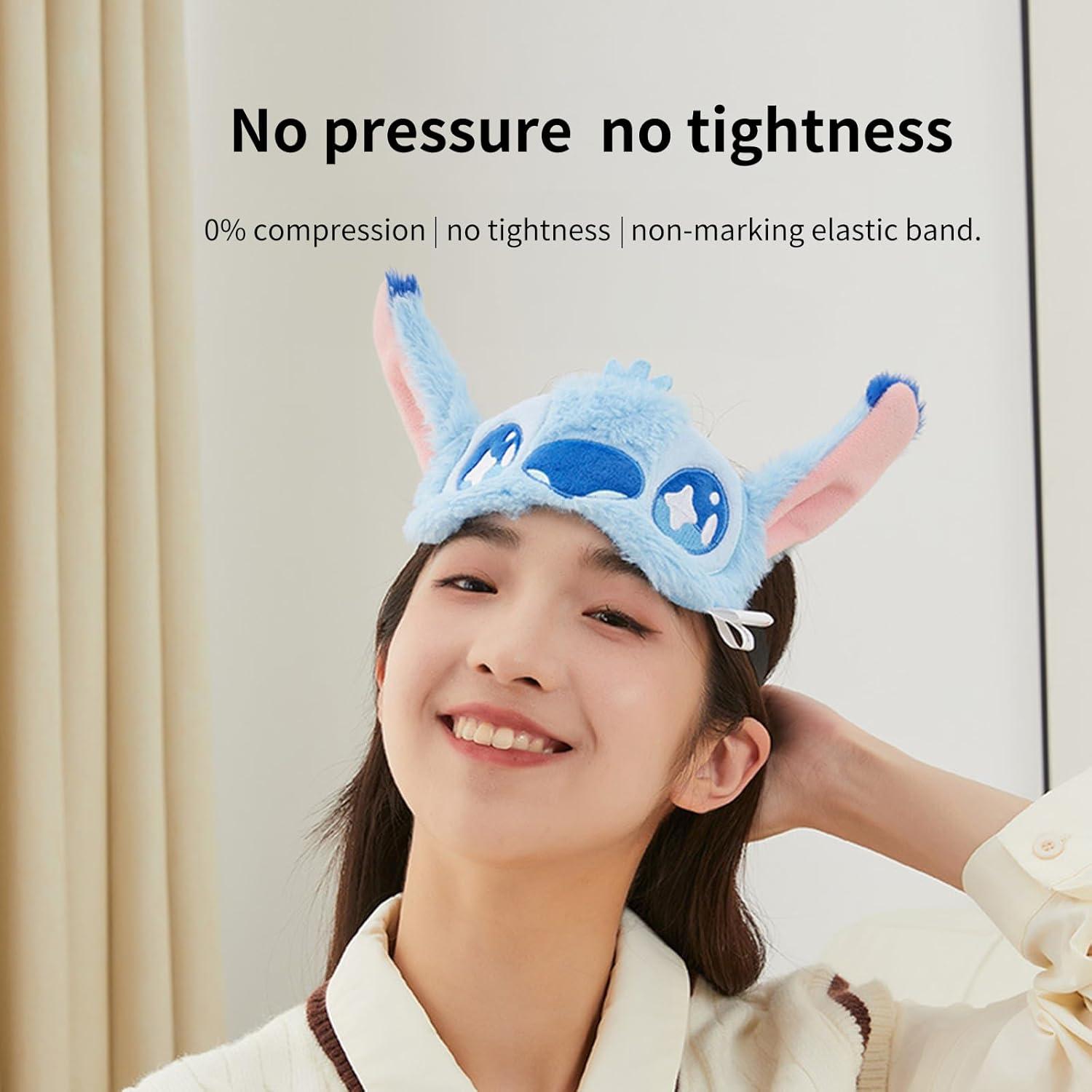 Máscara de Ojos Amolaliz de Peluche Suave para Dormir