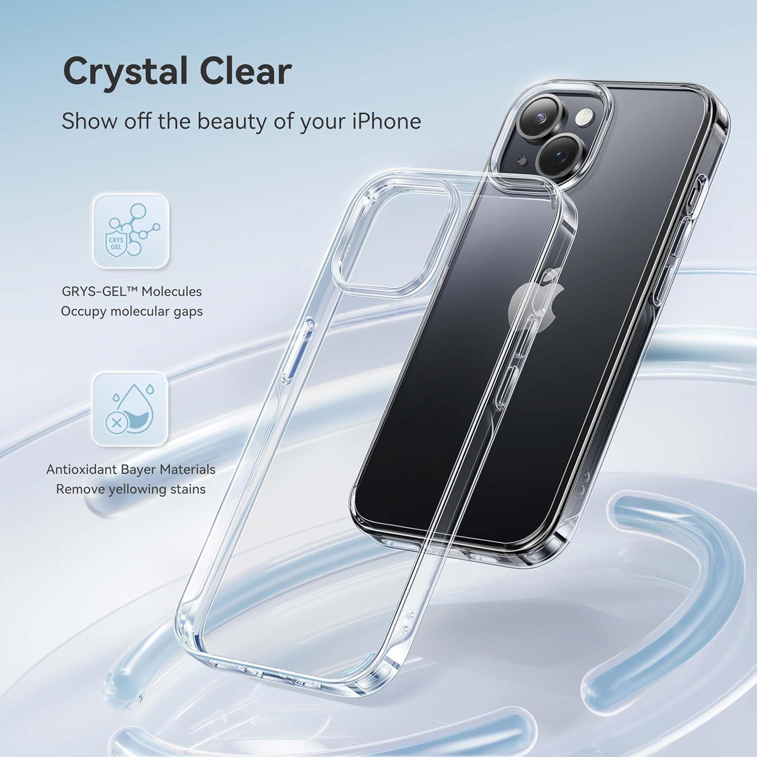 Funda CASEKOO para iPhone 14/13 6.1" Cristal Claro