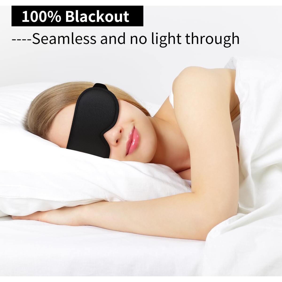 Máscara de Ojos Easysleep 3D Ajustable Bloqueo Luz