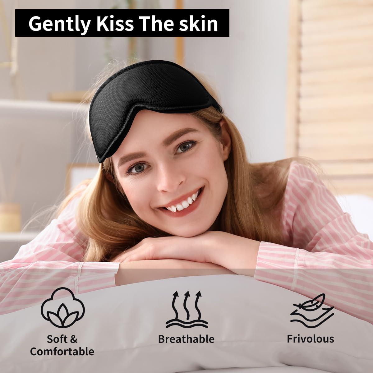 Máscara de Ojos Easysleep 3D Ajustable Bloqueo Luz