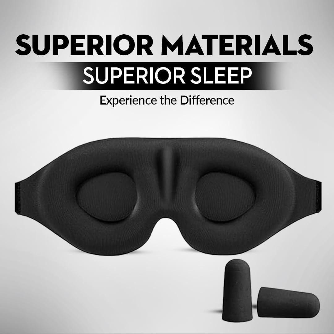 Máscara de Sueño Somniclair 3D Ajustable de Seda Suave