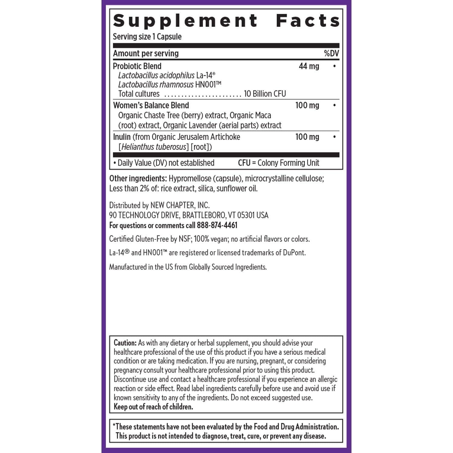 Probioticos Diarios para Mujeres - 30 Cápsulas - Vitex