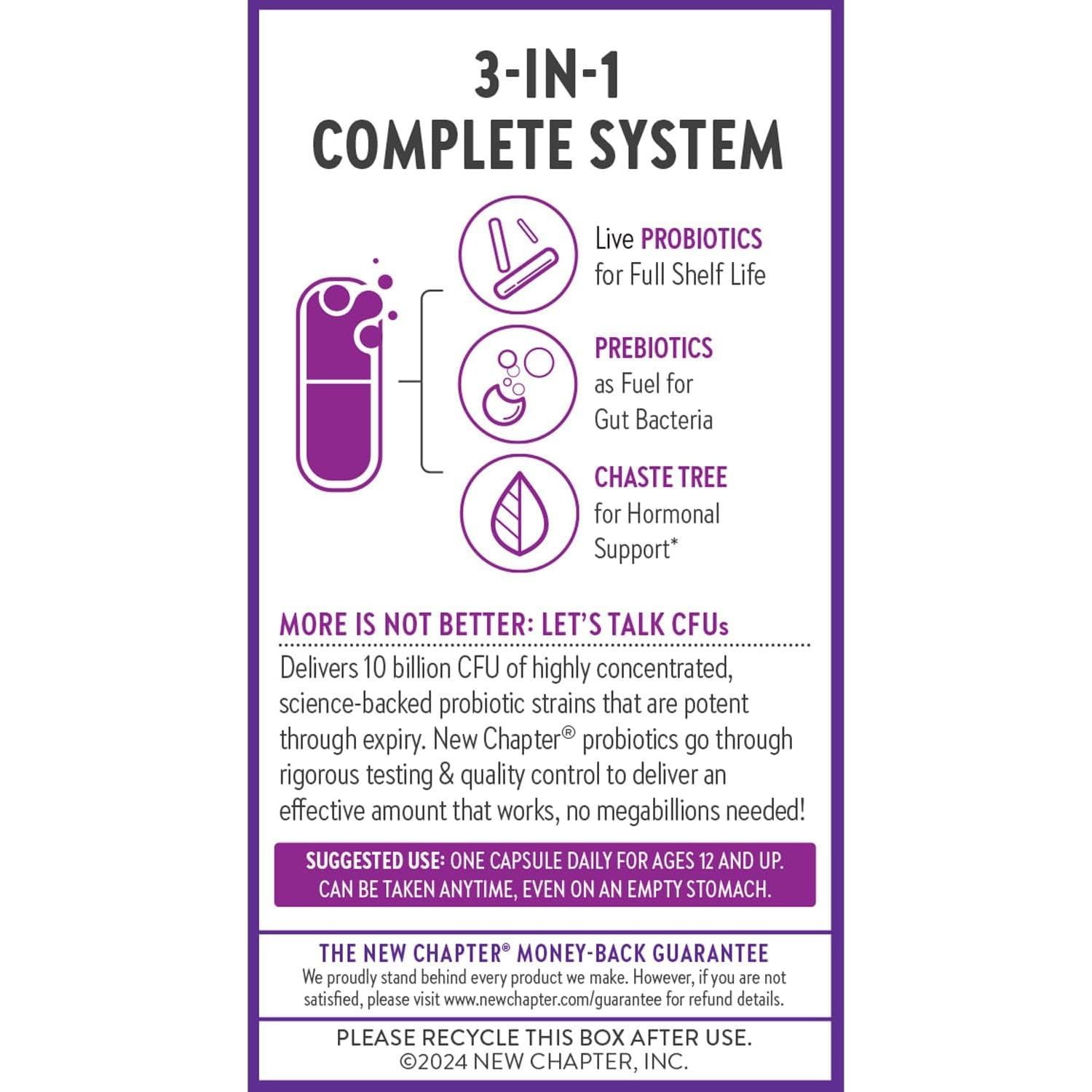 Probioticos Diarios para Mujeres - 30 Cápsulas - Vitex